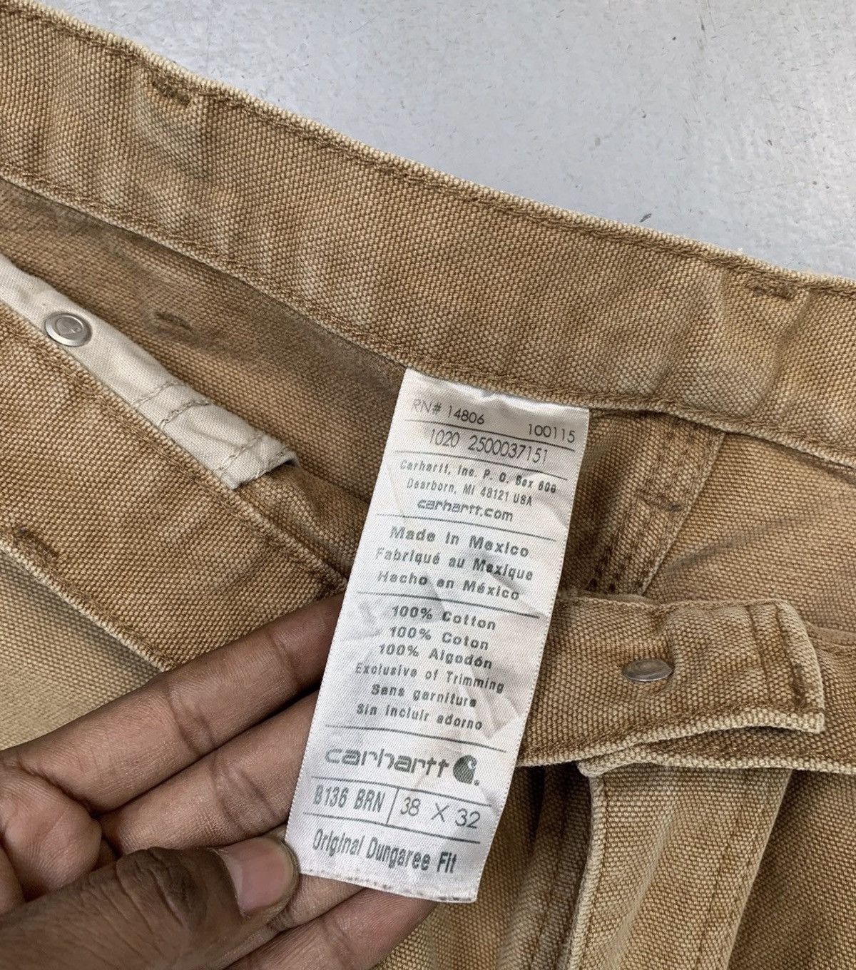 Carhartt Vintage carhartt b136 brn double knee denim Size US 38 / EU 54 - 5 Thumbnail