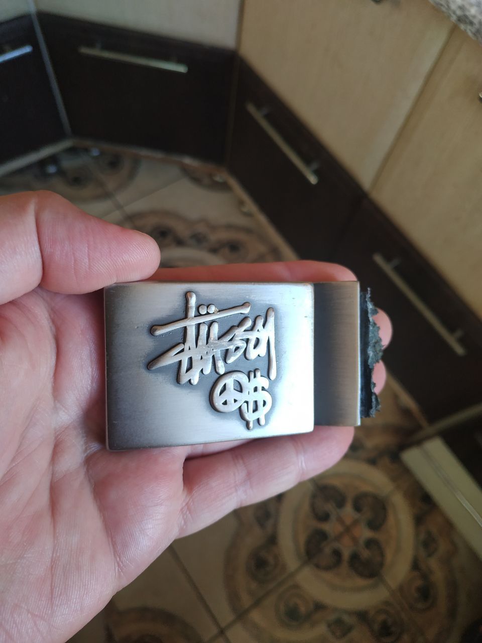Stussy Vintage Stussy Peace Love Dollar Belt Buckle ONLY Archive Size ONE SIZE - 1 Thumbnail
