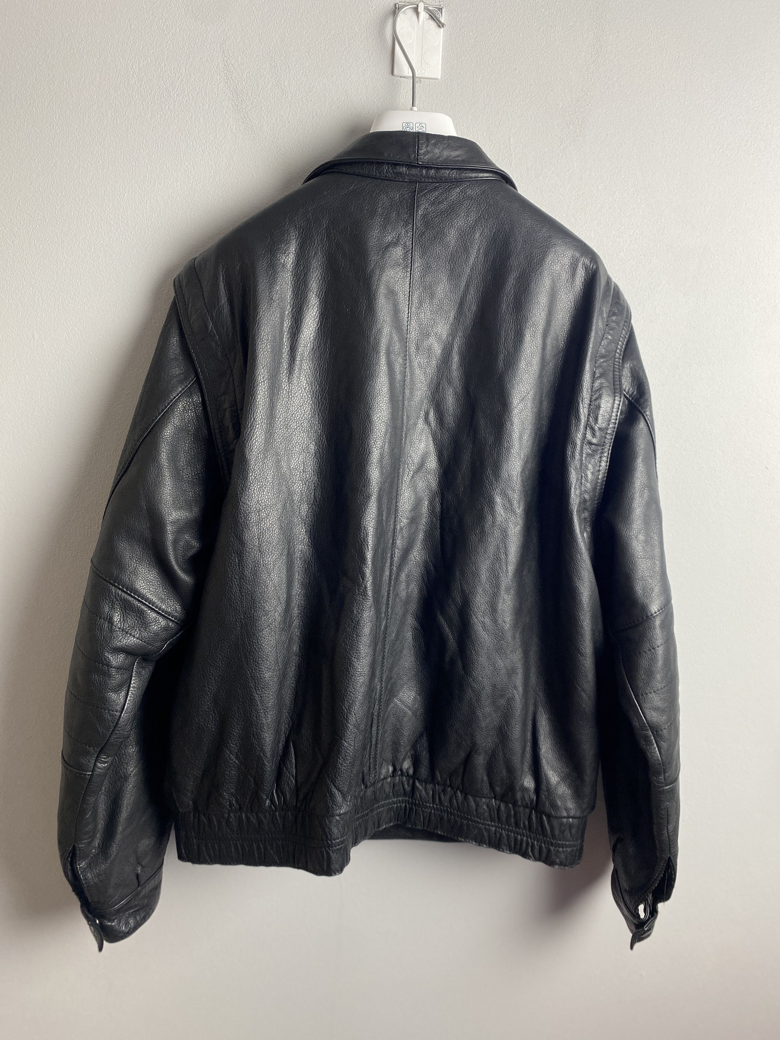 Vintage Vintage cow leather jacket bomber detachable sleeves Size US M / EU 48-50 / 2 - 8 Thumbnail