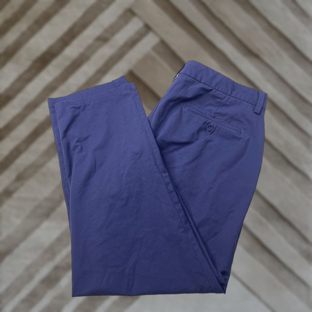 Vineyard Vines Vineyard Vines On The Go Performance Pants Blue Mens Size 35x30 Chino Light Weight Quick Dry Stretch 5-Pocket Belt Loops Flat Front Straight Leg Size US 35 - 1 Thumbnail