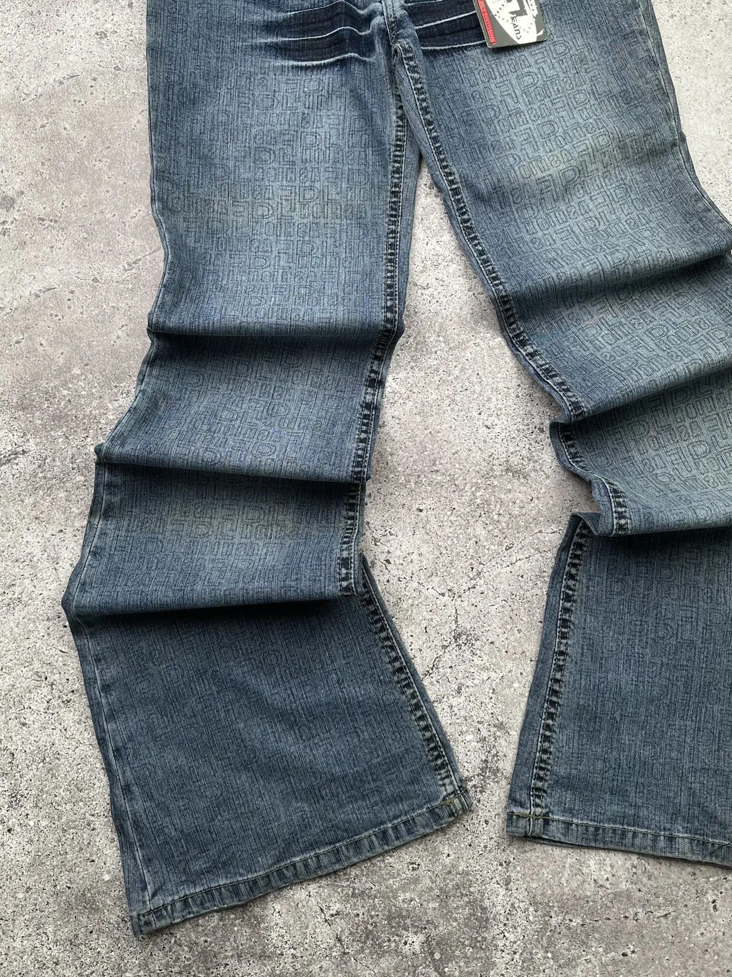 Japanese Brand Vintage Printed Flare Jeans C200(V331) Size 27" / US 4 / IT 40 - 3 Thumbnail