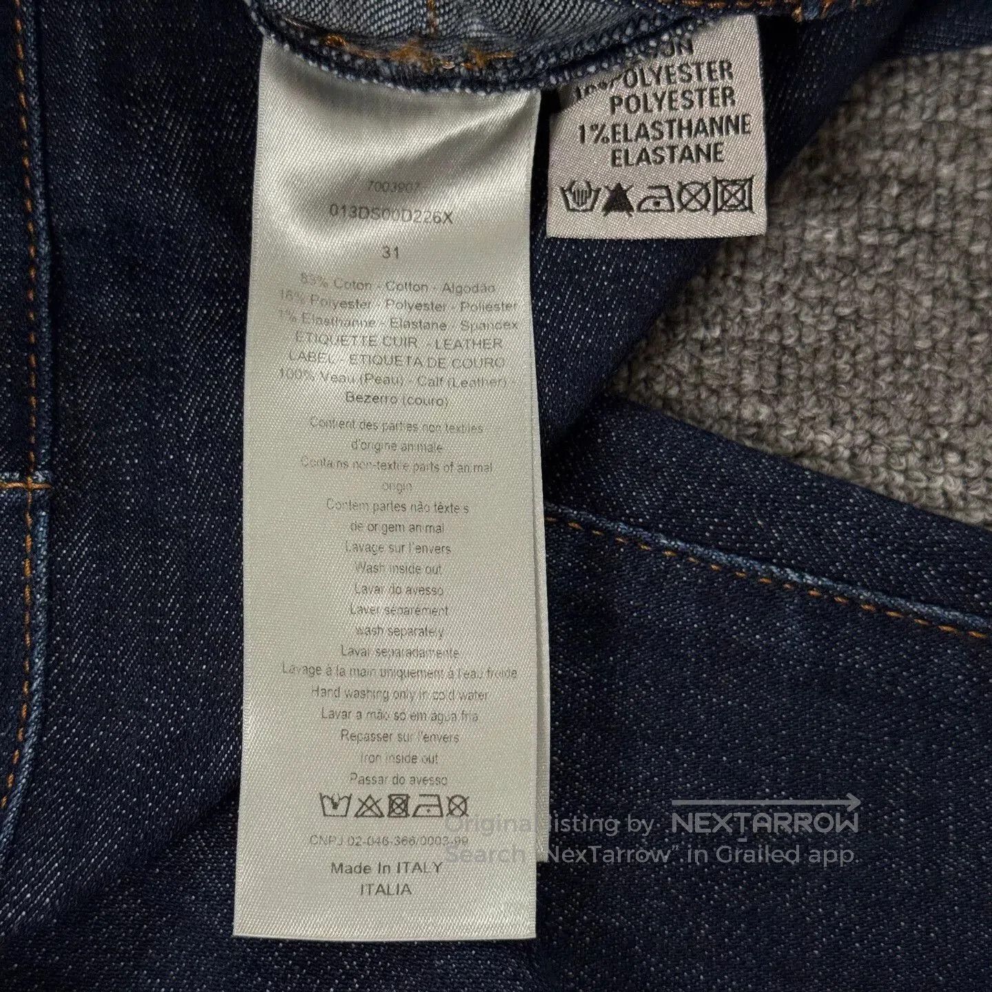 Dior Dior Printed Denim Pants in Size 31. Size US 31 - 4 Thumbnail