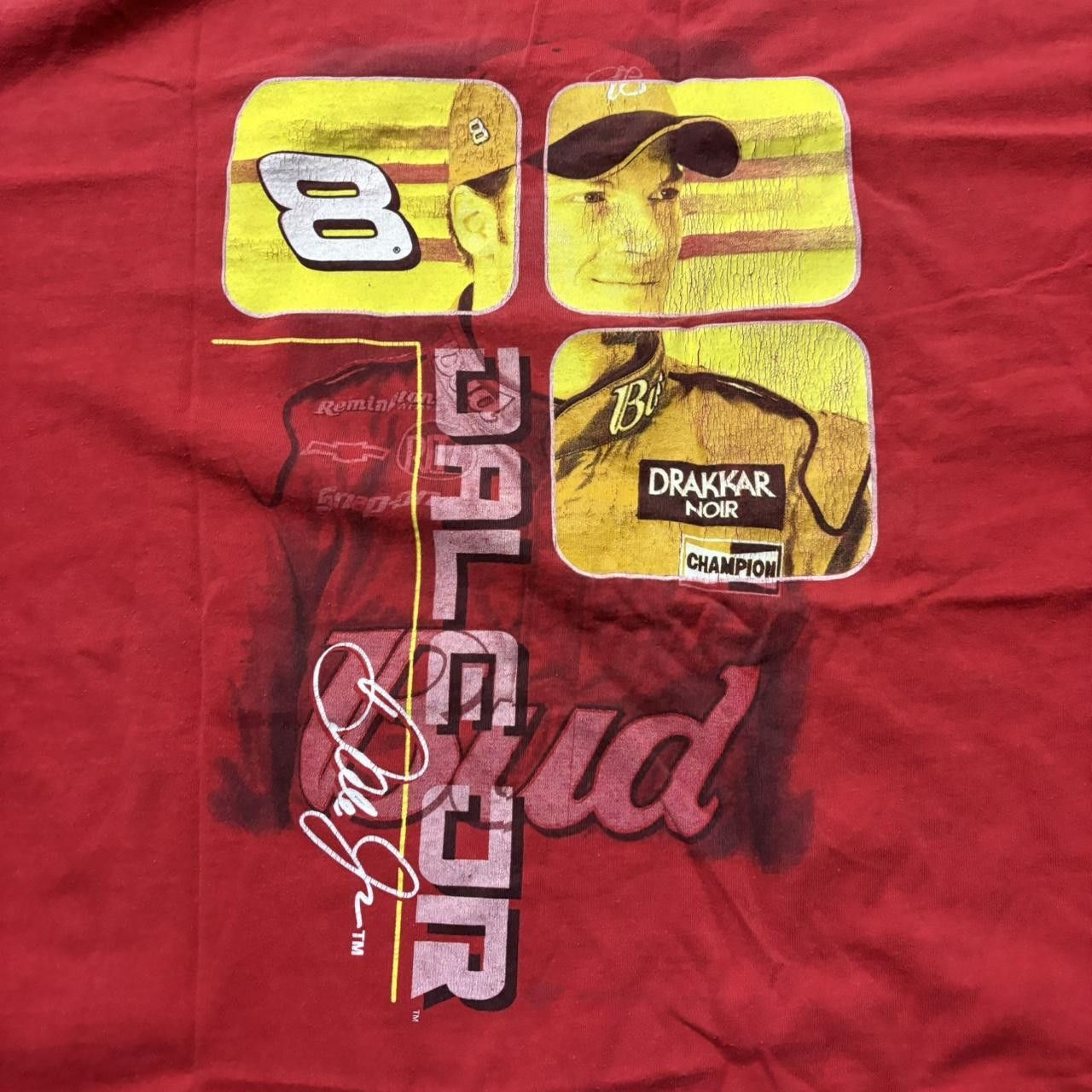 NASCAR × Vintage Crazy Vintage Y2K/2000s NASCAR Dale Earnhardt Jr Racing Graphic Tee! Size US XL / EU 56 / 4 - 4 Thumbnail