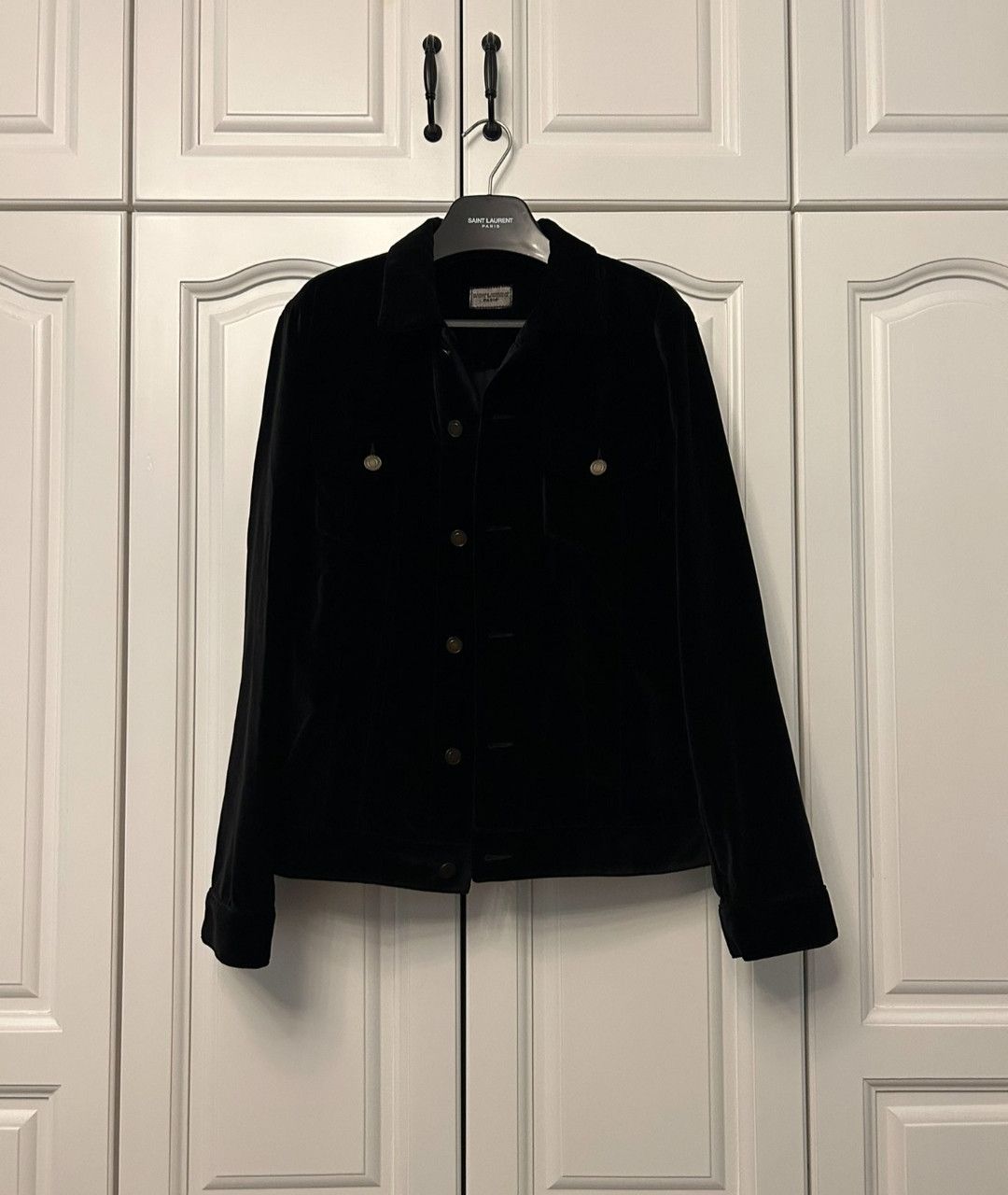 Saint Laurent Paris saint laurent Notes Studded Velvet Jacket Size US L / EU 52-54 / 3 - 2 Thumbnail