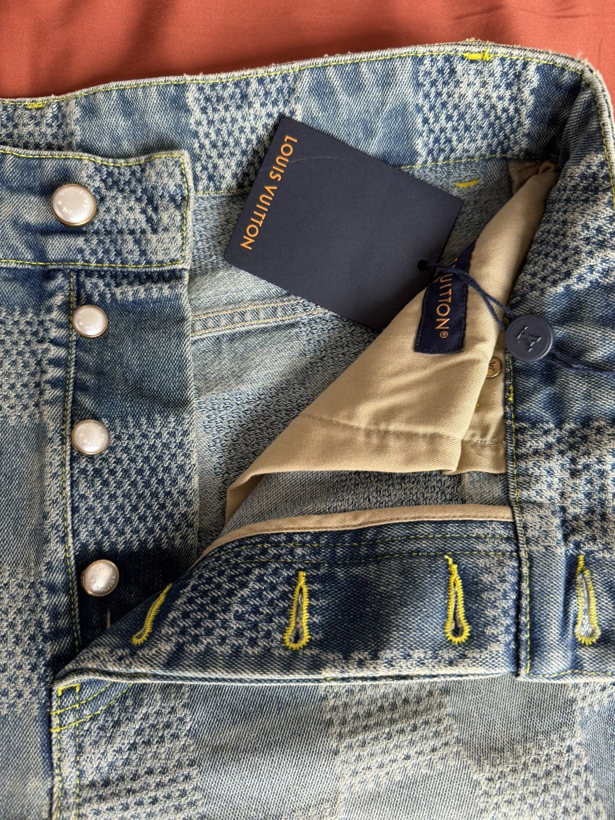 Louis Vuitton Louis Vuitton Damier Denim Checkered Jeans Size US 32 / EU 48 - 3 Thumbnail