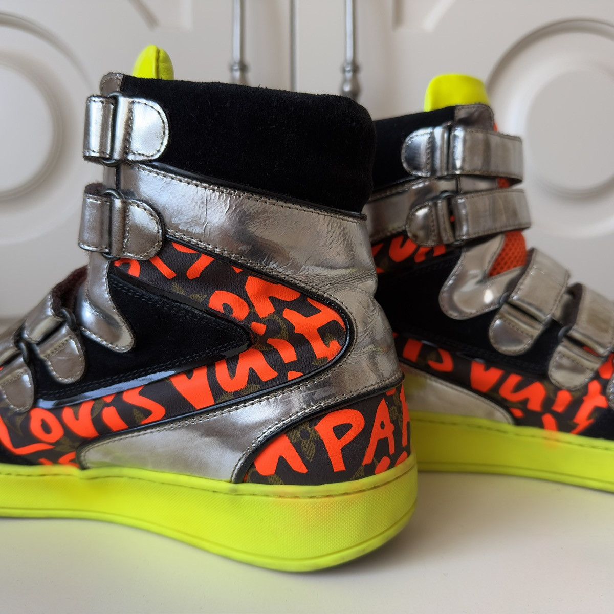 Louis Vuitton × Stephen Sprouse Louis Vuitton x Stephen Sprouse Graffiti High-Top Sneakers Size US 9.5 / EU 42-43 - 9 Thumbnail