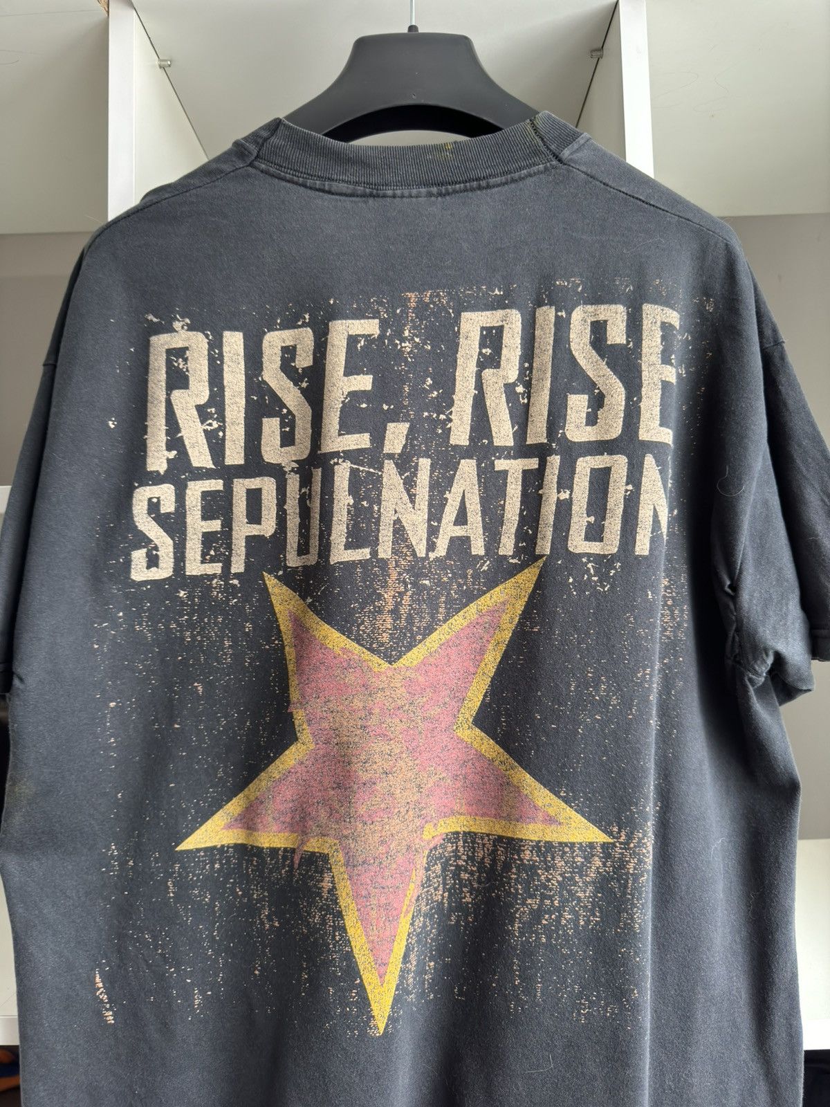Band Tees Vintage 99 RATM Rise Rise Sepulnation Socialist Band Tee Size US L / EU 52-54 / 3 - 5 Thumbnail