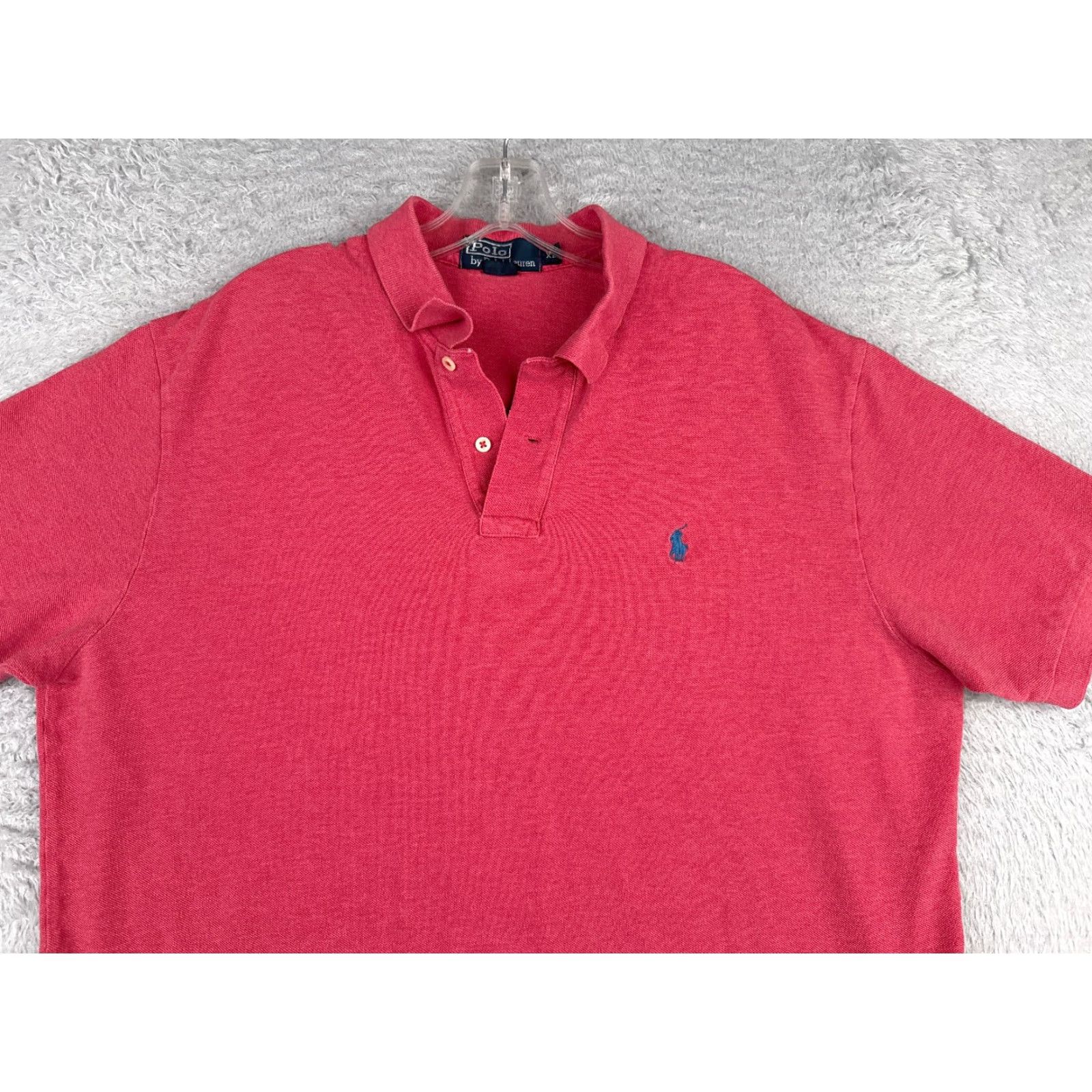 Ralph Lauren VINTAGE Ralph Lauren Polo Shirt Adult XL Red Short Sleeve Cotton Casual Activewear Mens Size US XL / EU 56 / 4 - 4 Thumbnail