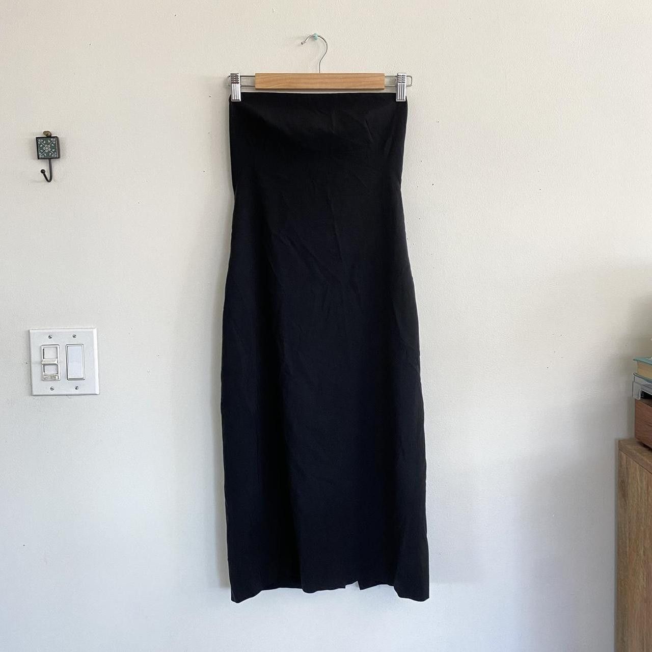 Theory THEORY BLACK STRAPLESS BODY-CON PENCIL DRESS MIDI WOMENS 2 Size XS / US 0-2 / IT 36-38 - 2 Thumbnail