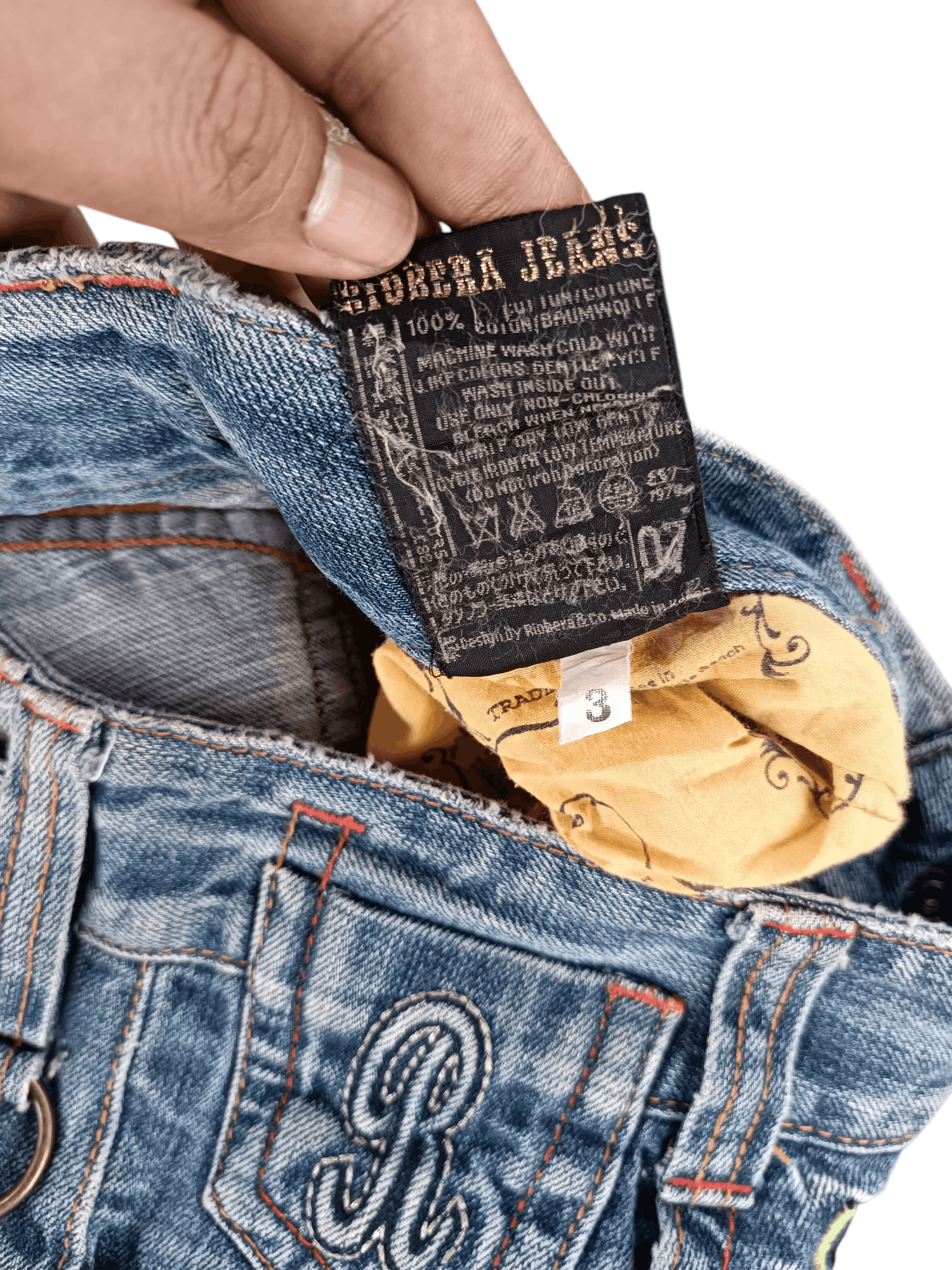 Other 🇯🇵 RIOBERIO SUPER FLARED EMBROIDERED DENIM PANTS Size US 30 / EU 46 - 18 Thumbnail