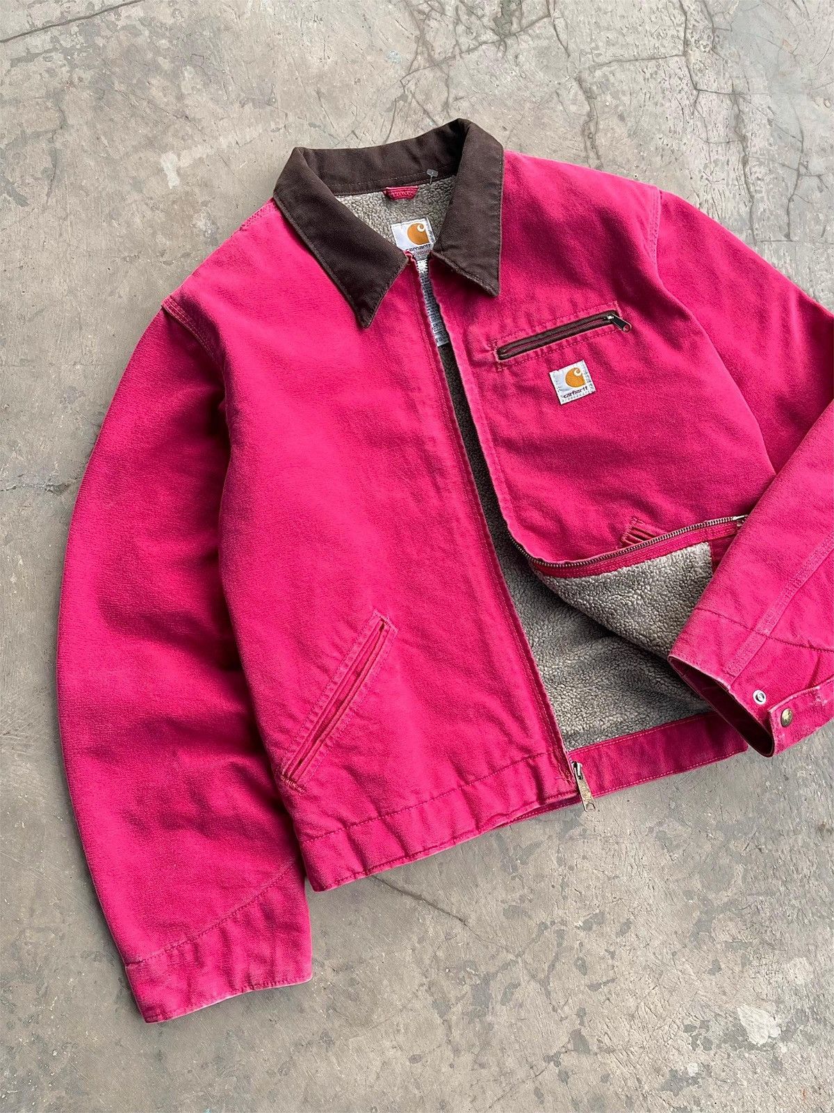 Carhartt Faded Secarlet Vintage Carhartt Detroit Jacket WJ097-SCA Size US L / EU 52-54 / 3 - 2 Thumbnail