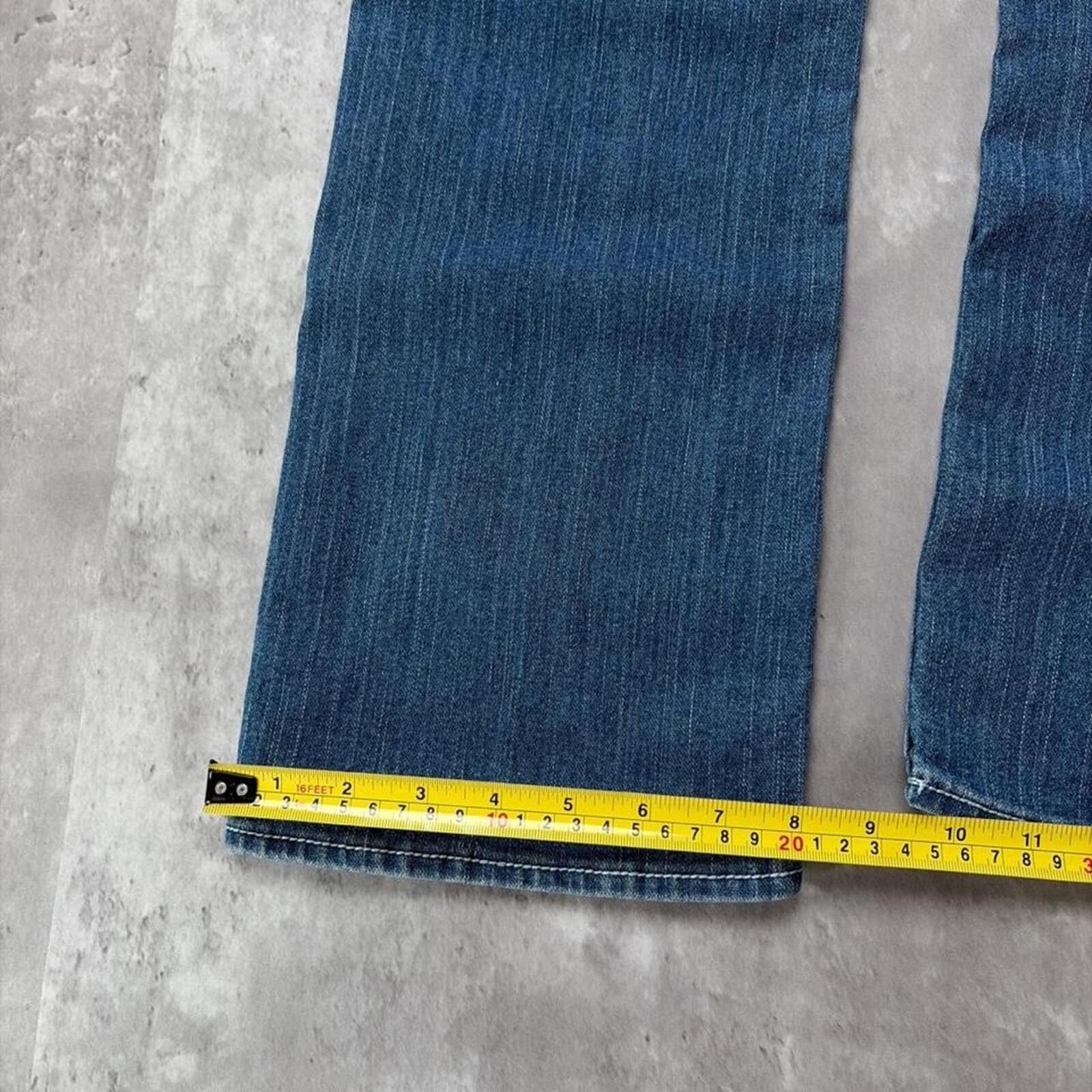 True Religion Y2K Blue True Religion Grunge Julie Straight Denim Jeans Size 30" / US 8 / IT 44 - 8 Thumbnail