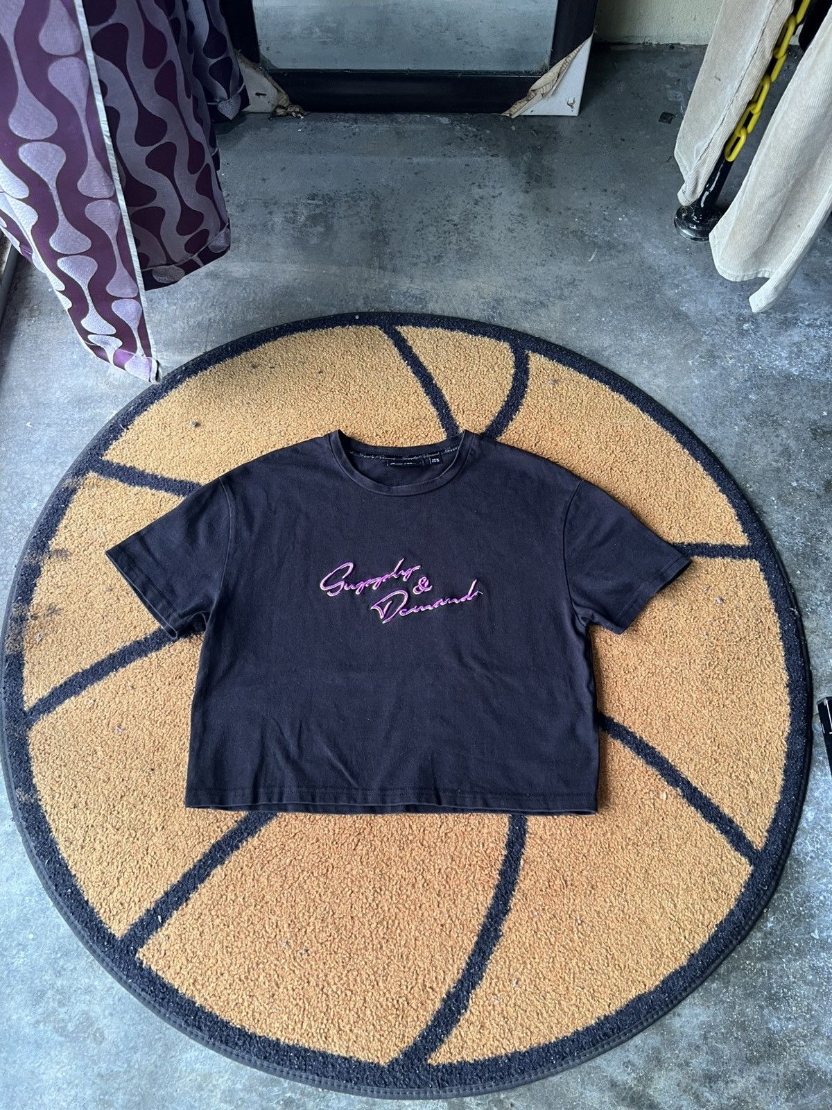 Supply & Demand 🔥Supply & Diamond Embroidery Logo Cropped Tee Size M / US 6-8 / IT 42-44 - 2 Thumbnail