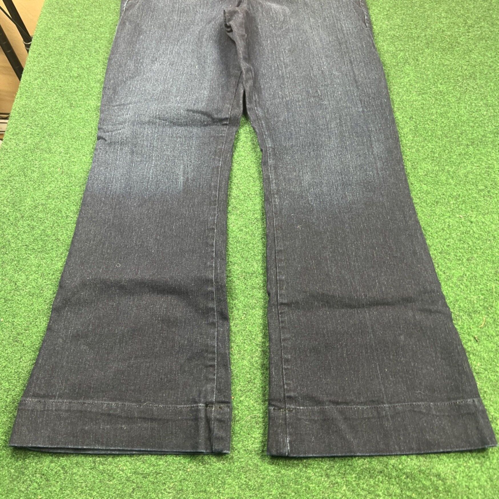 Vintage Ana Women's Size 10 (32X29) Stretch Denim Dark Blue Jeans Size 32" / US 10 / IT 46 - 2 Thumbnail