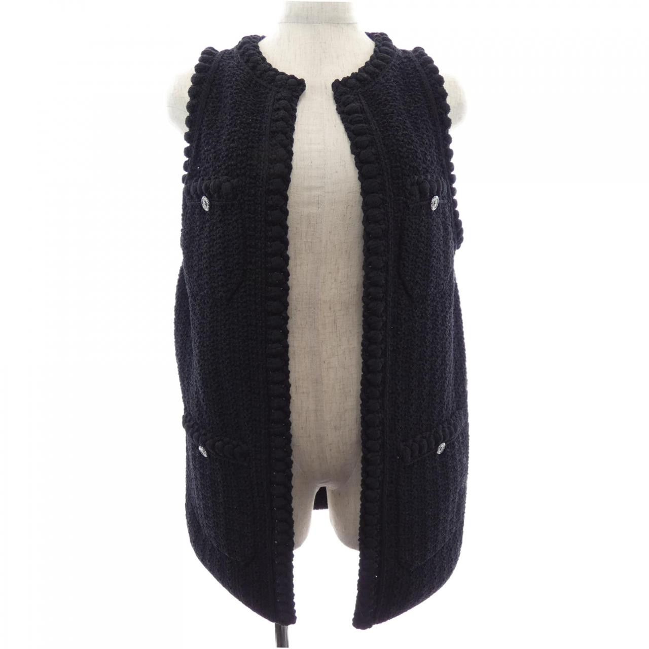 Chanel Chanel Chanel Knit Vest Textile Tops P72795K10459 DUTY FREE for USA Size ONE SIZE - 1 Thumbnail