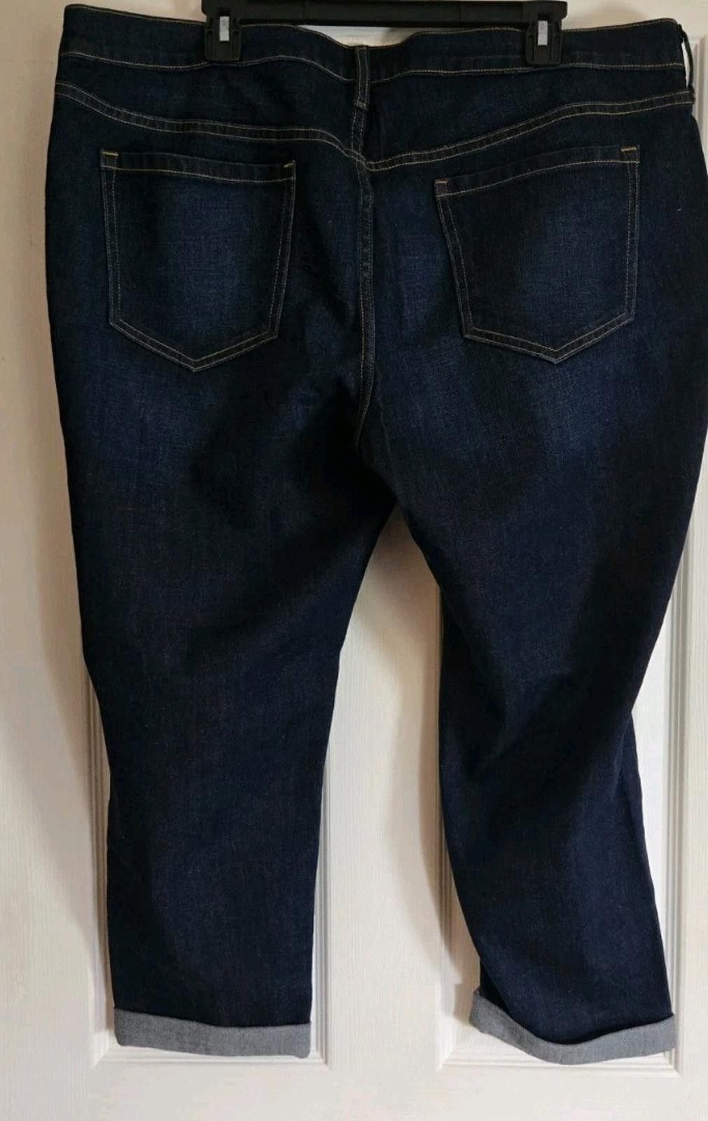Old Navy Old Navy The Boyfriend Blue Jeans 18 Cropped Capri Length D Size 40" / US 18 - 6 Thumbnail