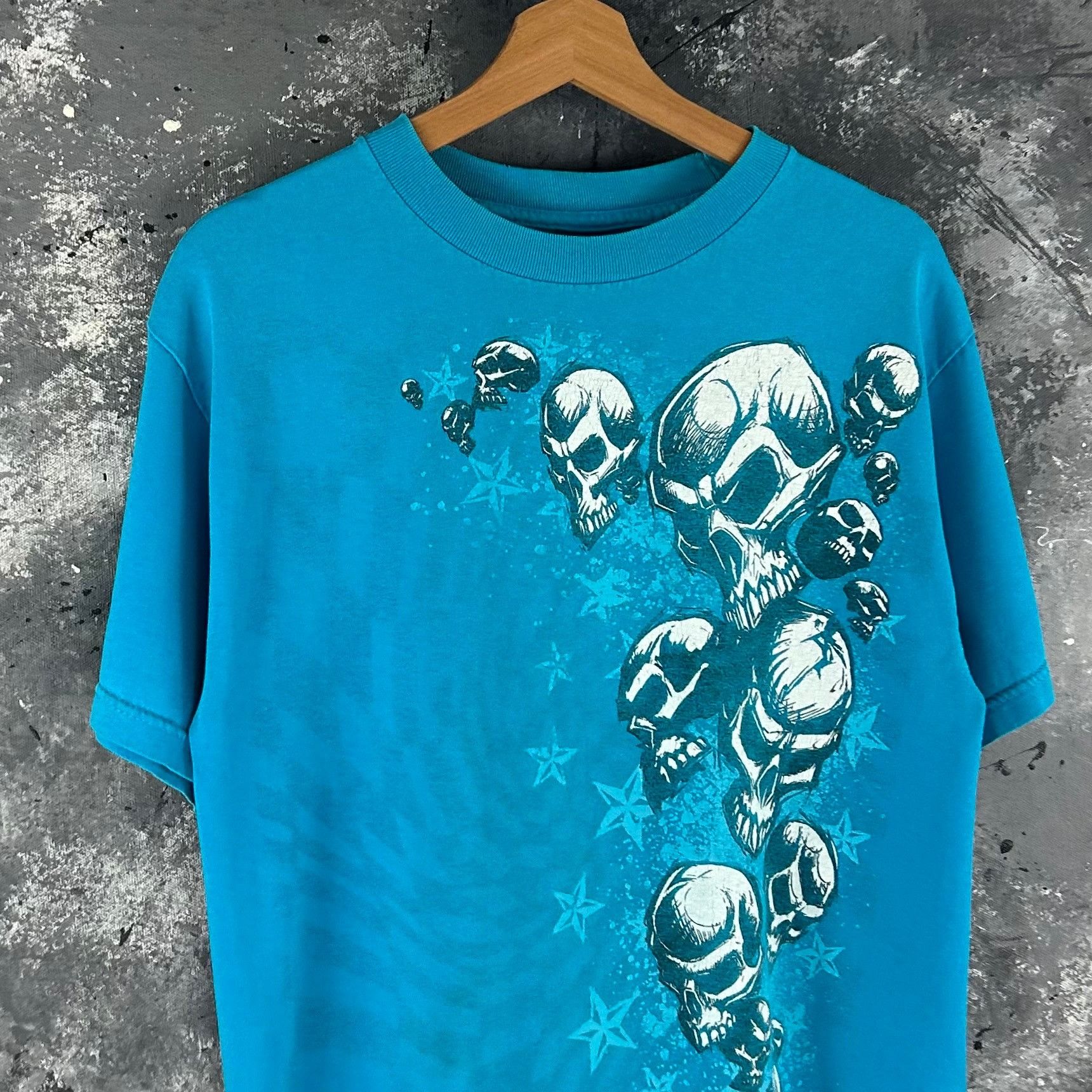 Vintage Vintage Y2K Skull grunge shirt Size US M / EU 48-50 / 2 - 2 Thumbnail