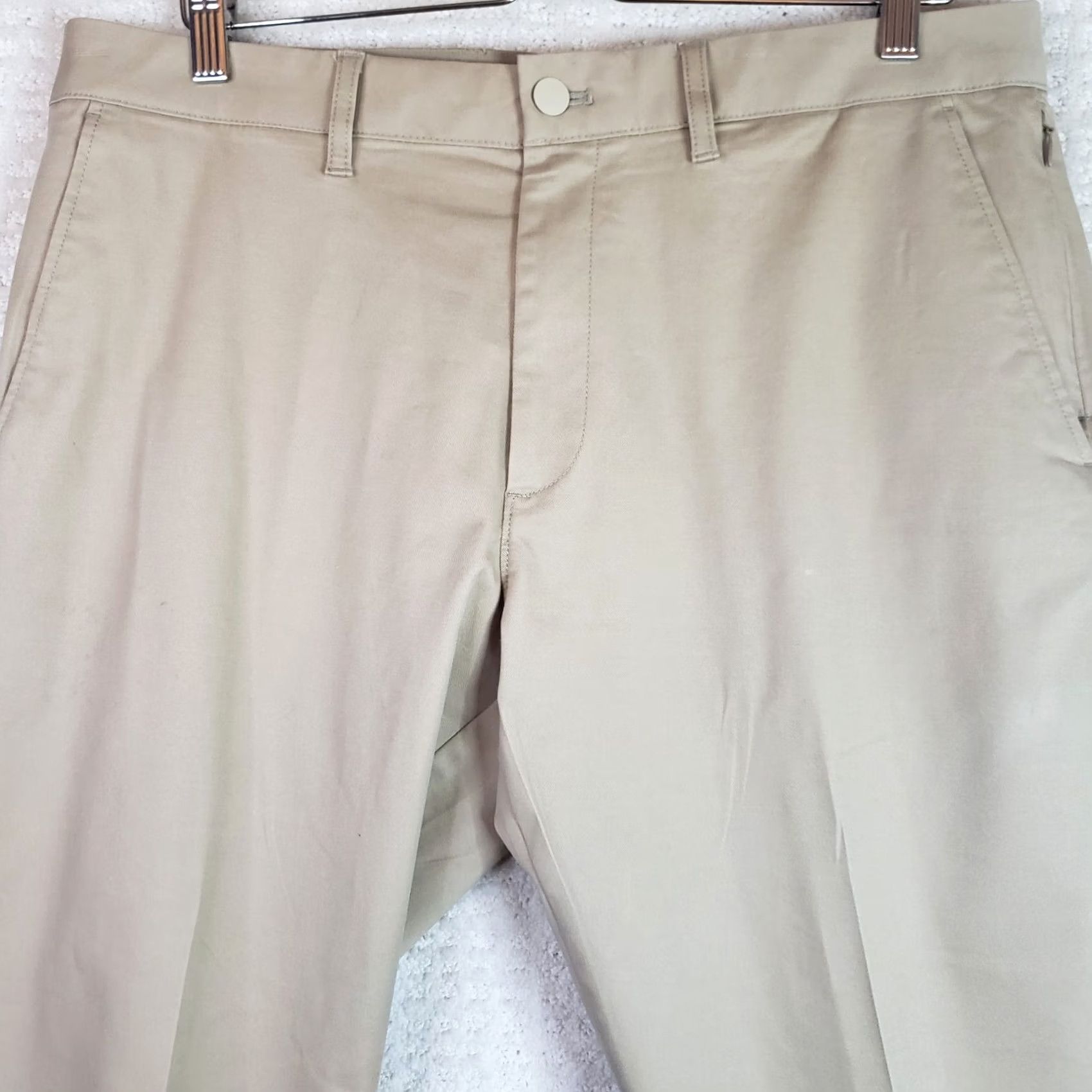 J.Crew J.CREW Flex Thompson Chino Pants Men Regular Straight tan khaki 35x32 Slim? (Note: There is a potential ambiguity here.) Size US 35 - 4 Thumbnail