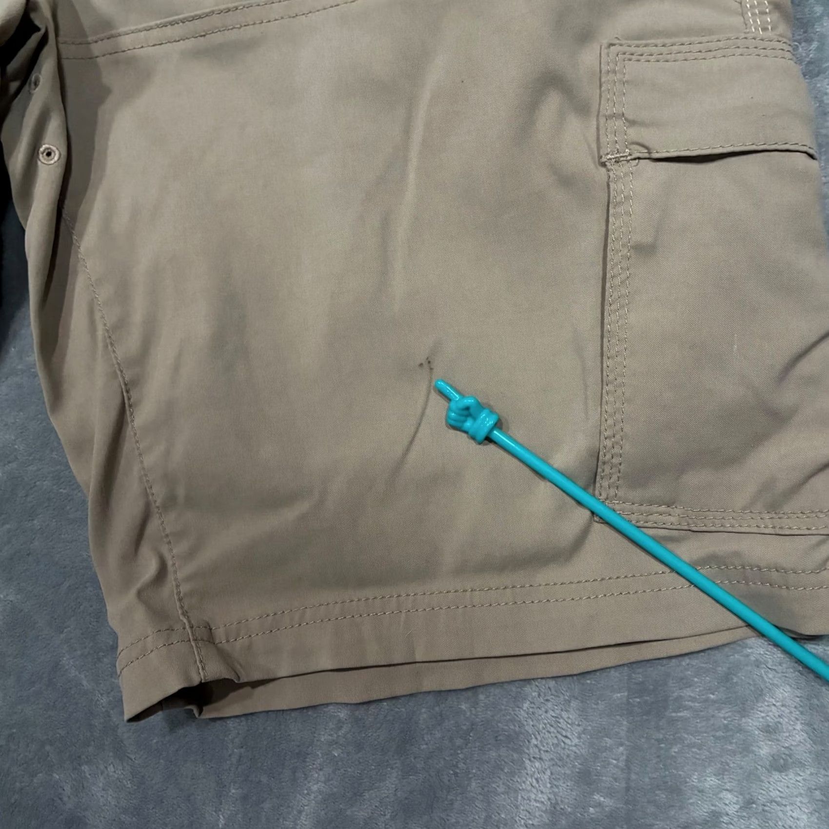 Prana prAna Shorts Mens XL Beige Zion Khaki Cargo Built Belt Outdoor Adventure Men Size US 36 / EU 52 - 5 Thumbnail