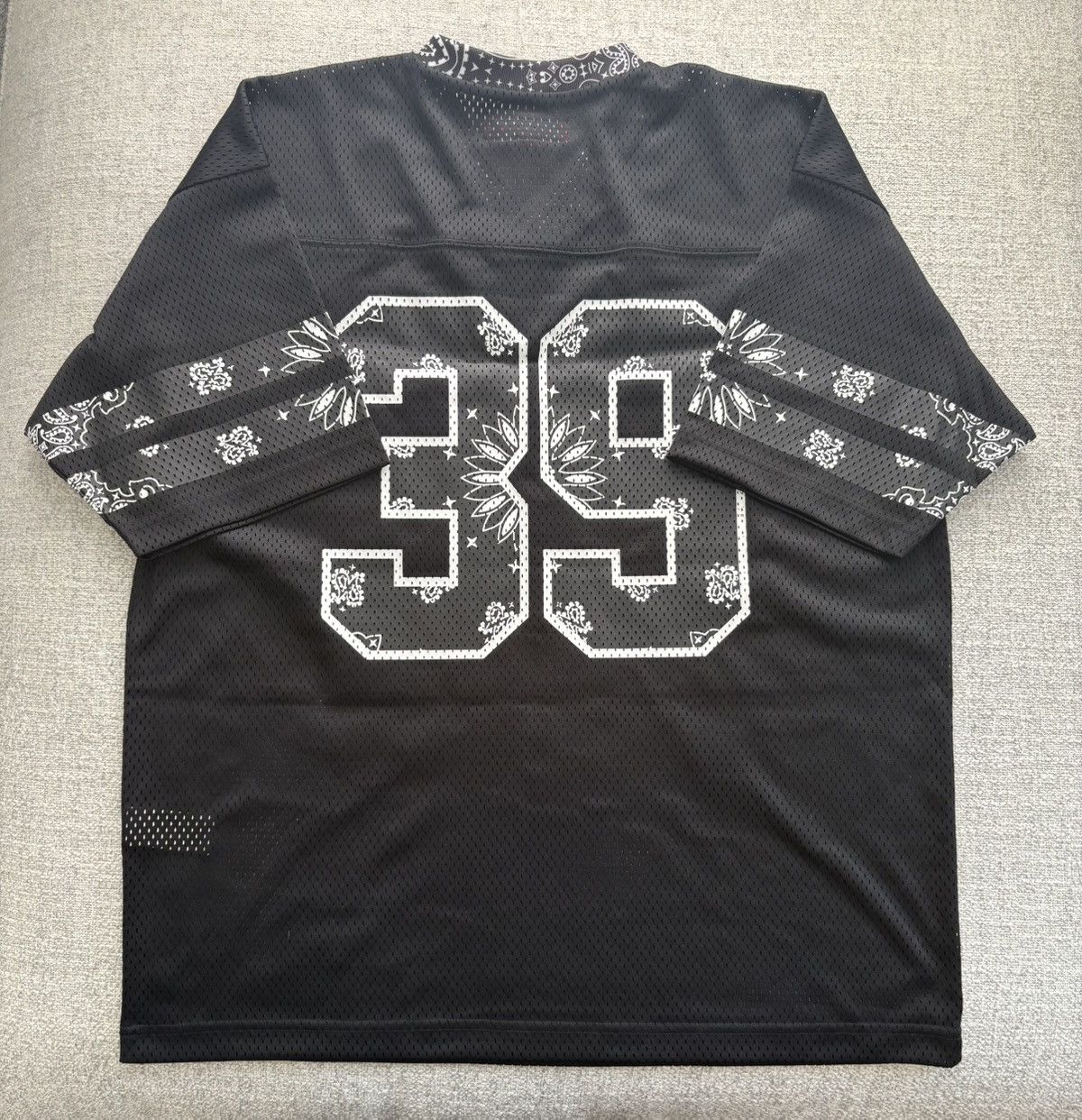 Supreme Supreme Bandana Football Jersey “Black” Size US S / EU 44-46 / 1 - 2 Thumbnail