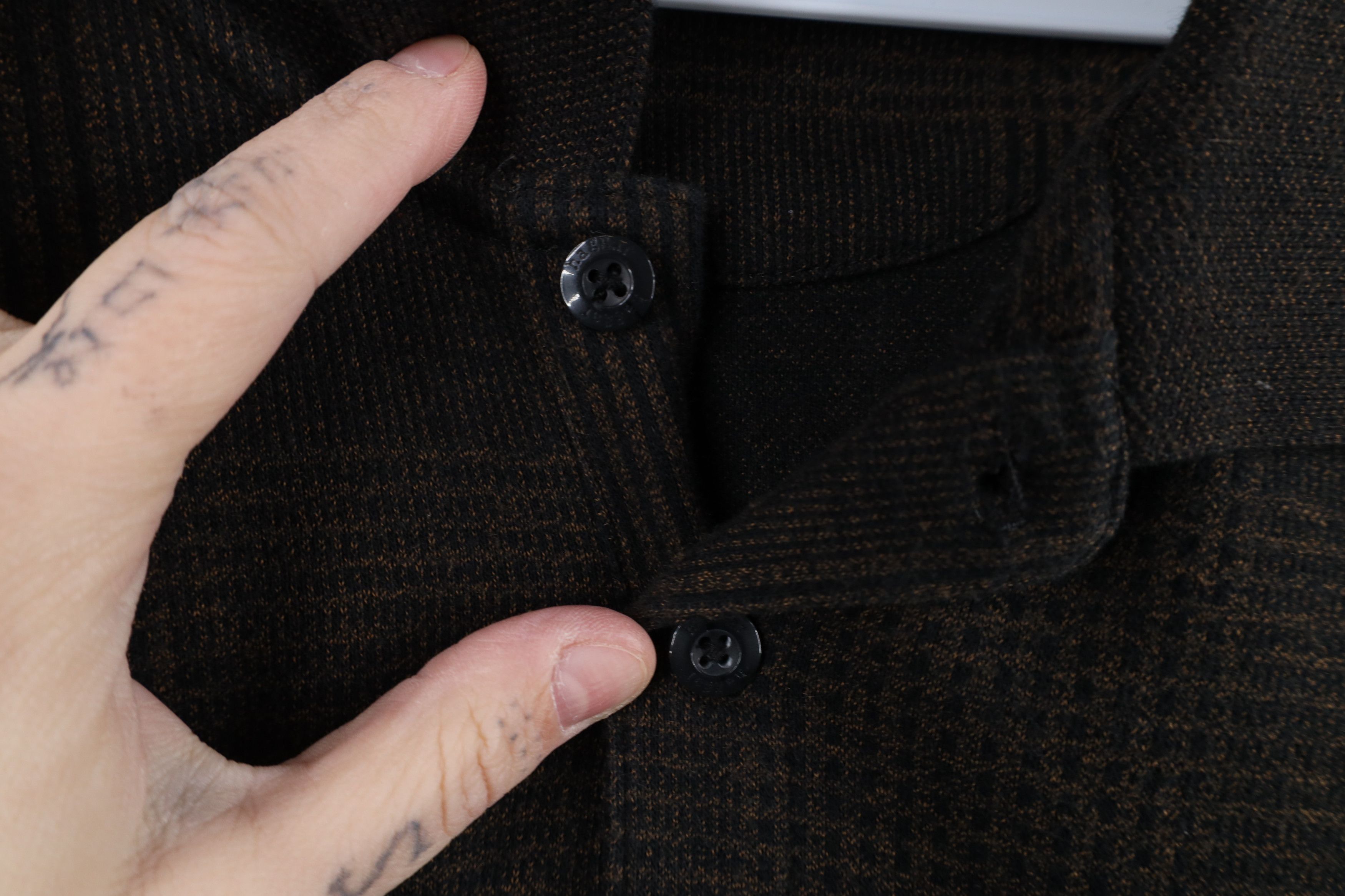 Vintage Vintage 90s Streetwear Knit Long Sleeve Rugby Polo Shirt Size US XL / EU 56 / 4 - 6 Thumbnail