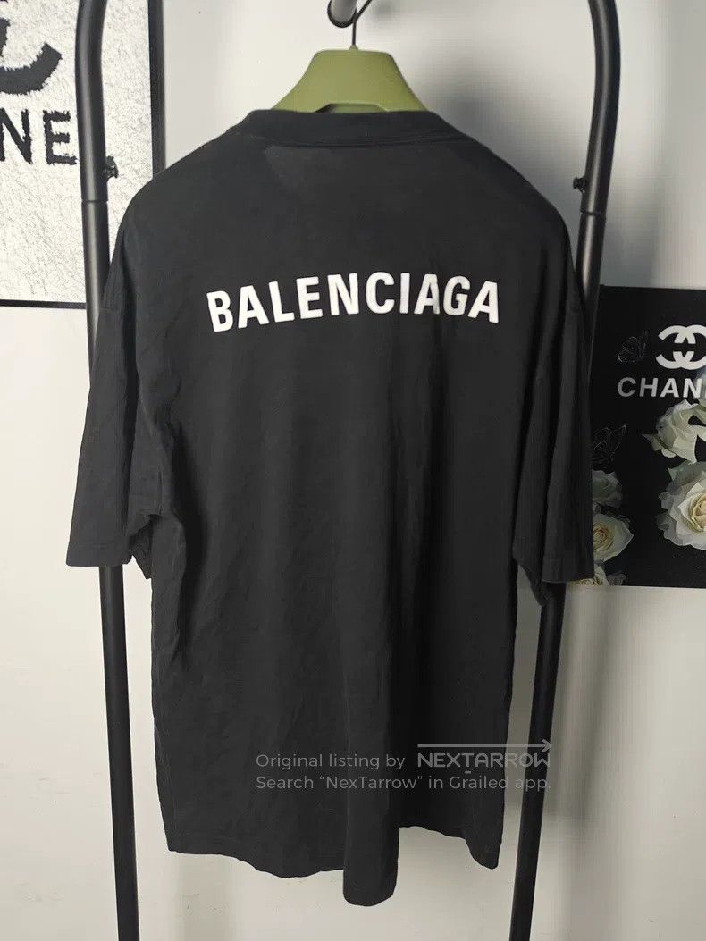 Balenciaga Balenciaga Large Logo Short Sleeve T-Shirt Size US M / EU 48-50 / 2 - 2 Thumbnail