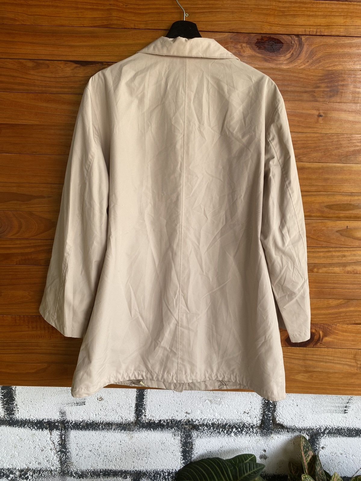 Sanyo Vintage Beige Sanyo Coat Women’s Windbreaker Jacket Japan Size L / US 10 / IT 46 - 7 Thumbnail