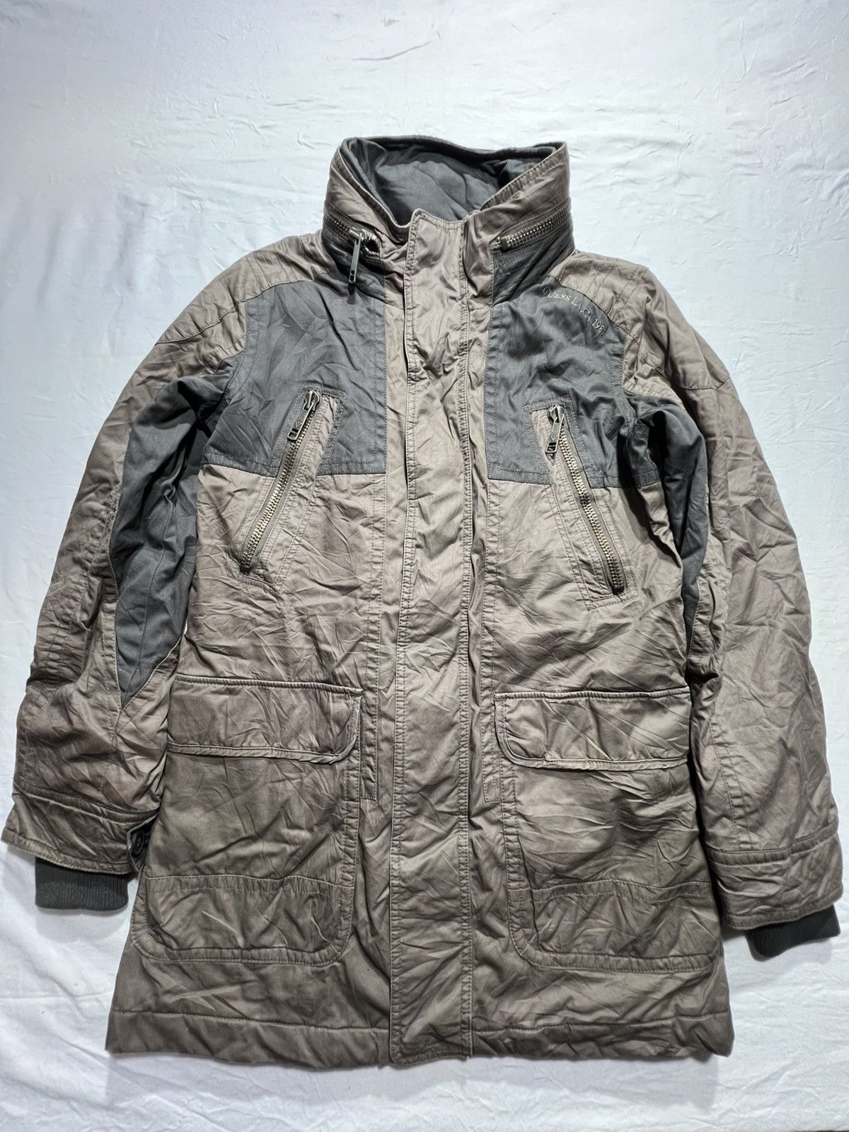 Guess Guess Men's Military Quilted Cotton M65 Field Jacket Size US M / EU 48-50 / 2 - 1 Thumbnail