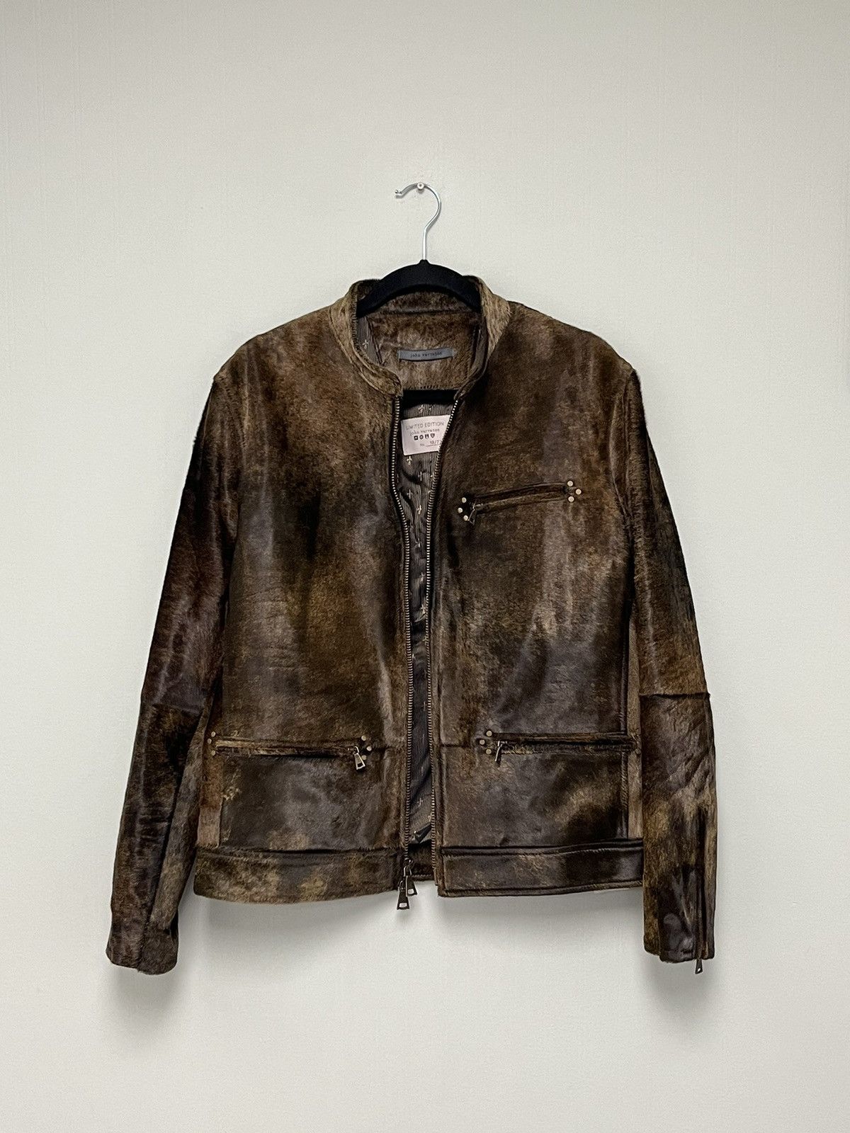John Varvatos Calf hair Moto Jacket. Size 50 Size US M / EU 48-50 / 2 - 22 Thumbnail