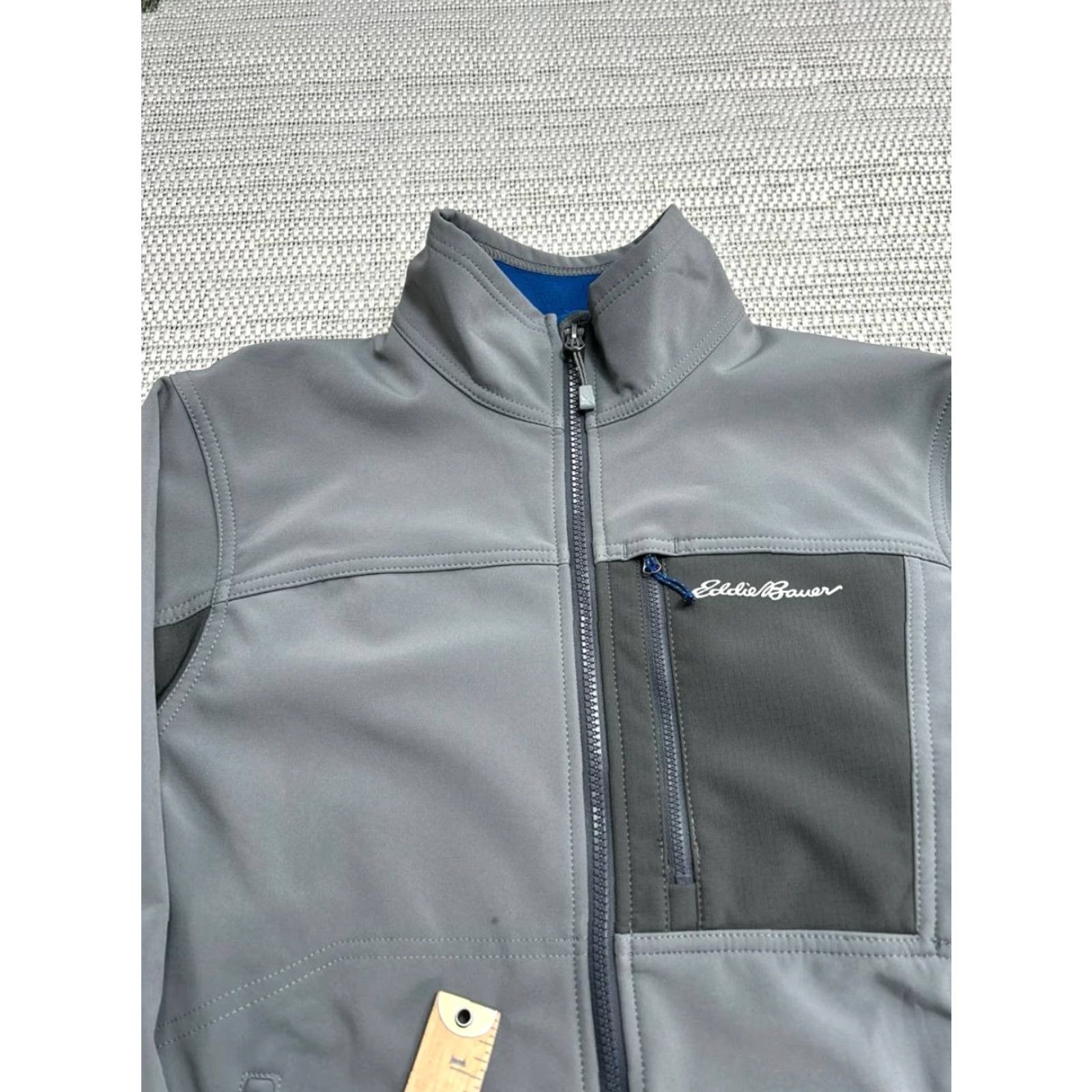 Eddie Bauer VINTAGE? No — Eddie Bauer Windfoil Elite Jacket Mens Small Gray Fleece Lined Full Zip Winter Jacket Size US S / EU 44-46 / 1 - 4 Thumbnail