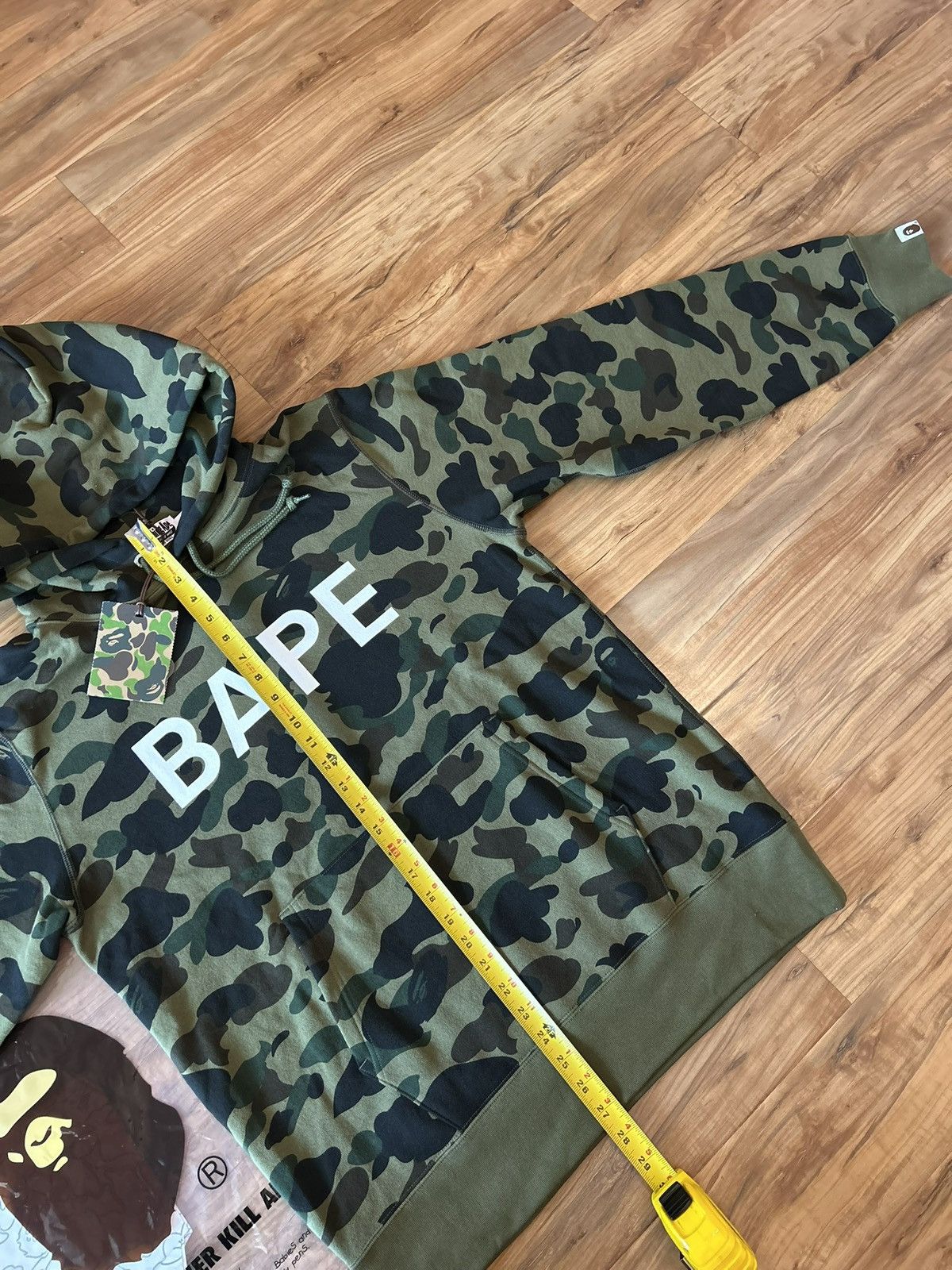 Bape NEW Bape Green Camo 1st Camo Pullover Hoodie Size US L / EU 52-54 / 3 - 13 Thumbnail