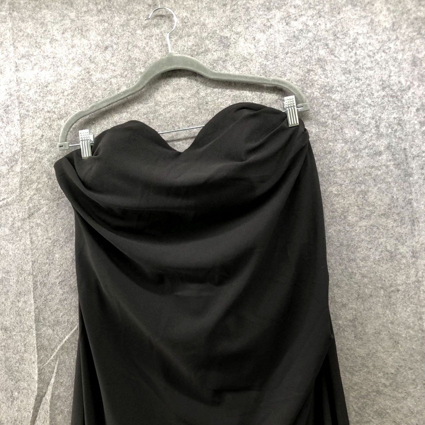 PRINCESS POLLY Princess Polly Ferri Strapless Maxi Dress 18 Black Side Slit Formal Dress Girls Womens 18 Size XXL / US 16-18 / IT 52-54 - 3 Thumbnail