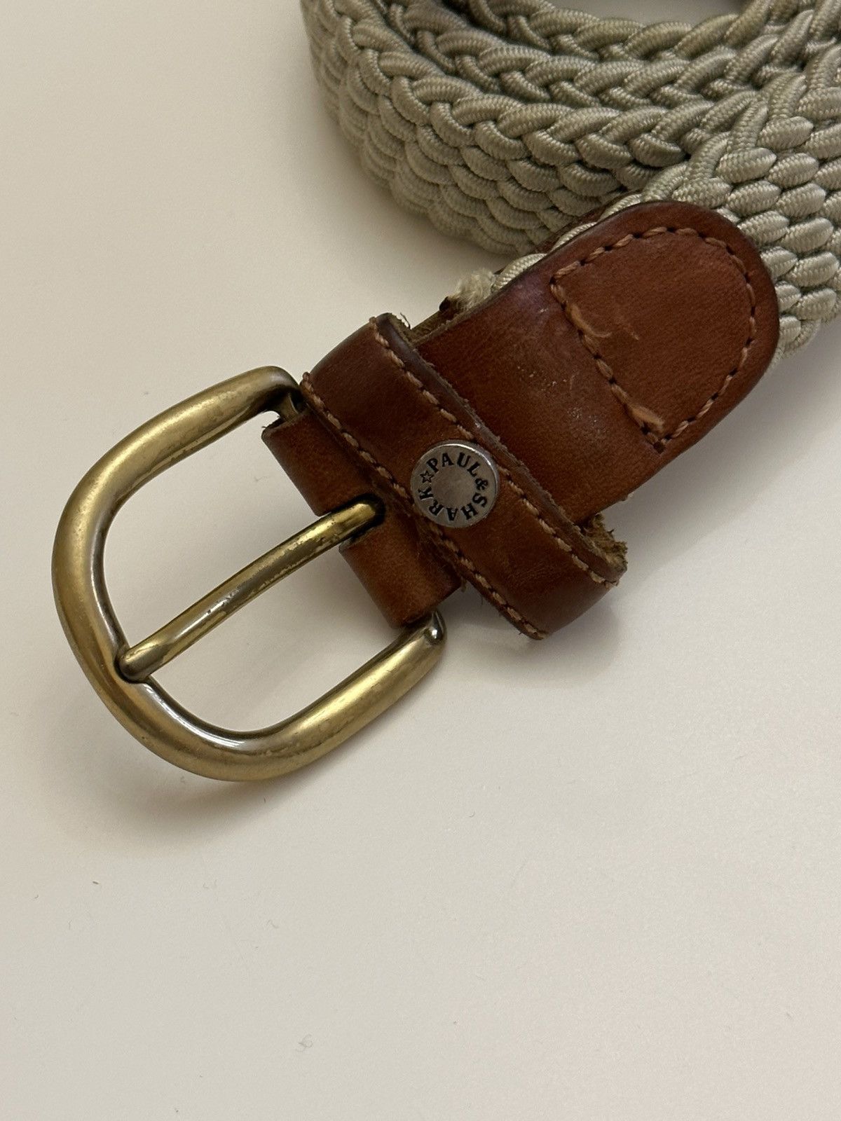 Paul & Shark PAUL&SHARK Woven Stretch Belt Vintage rapper rap archive miu Size 30 - 2 Thumbnail