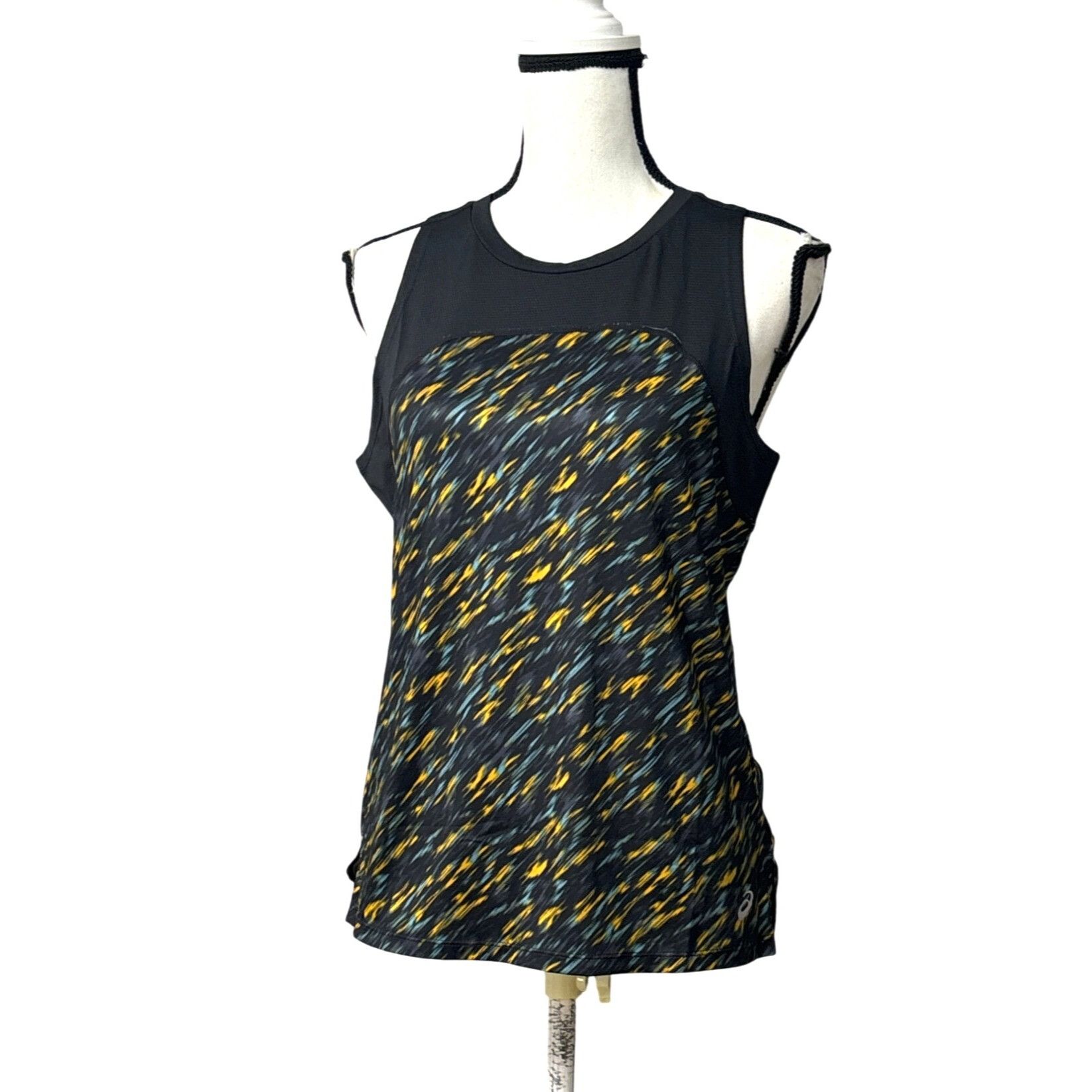 Asics ASICS Women's PR Lyte Running Tank Night Shade/ Sage Print, Size S / US 4 / IT 40 - 1 Thumbnail