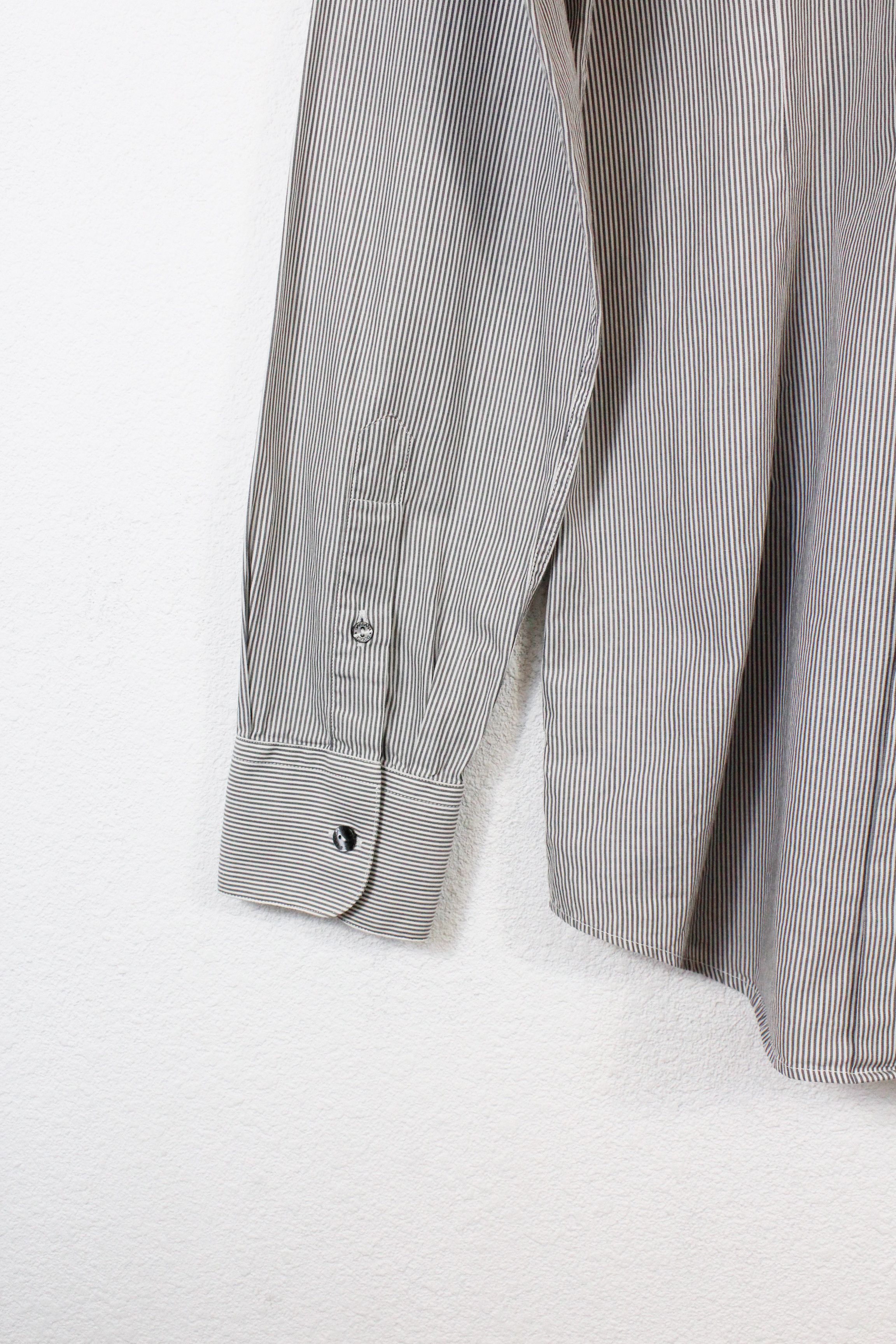Dolce & Gabbana GOLD Cotton Silk Striped Formal Dress Shirt
