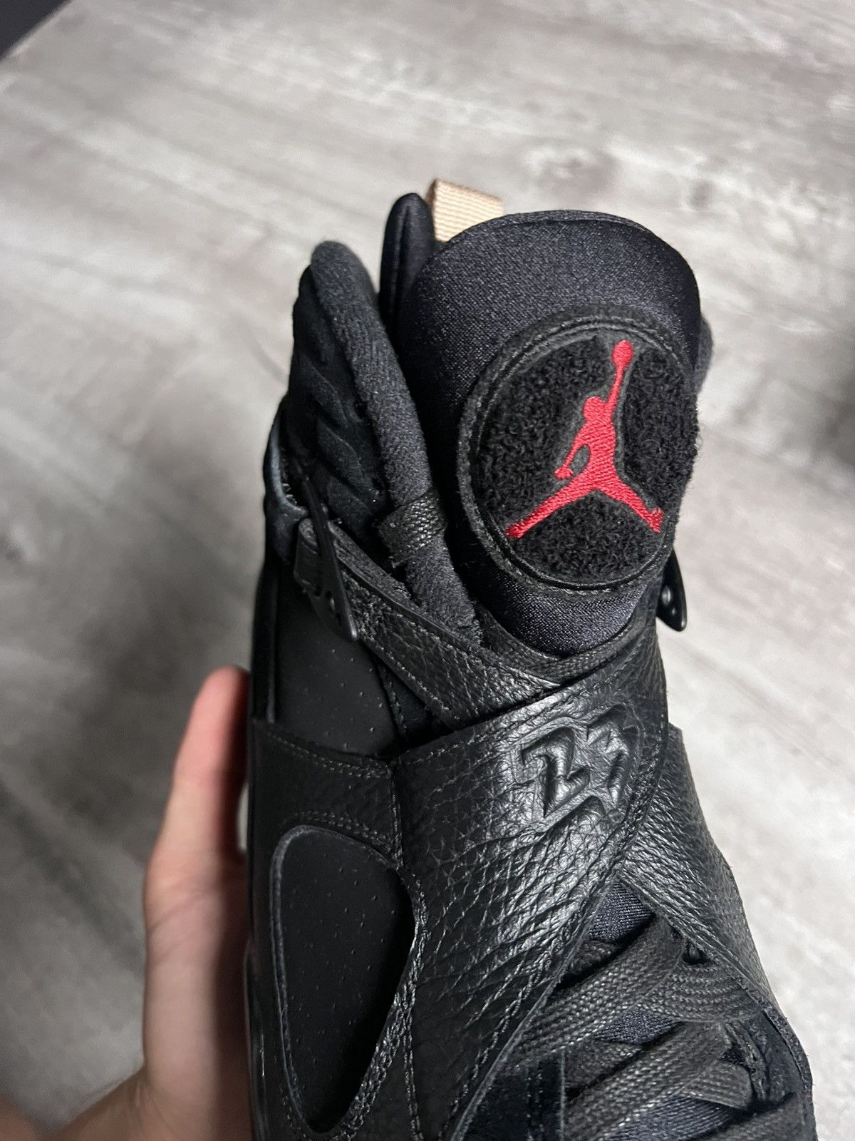 Nike Nike Air Jordan 8 OVO Black Shoes Size US 9.5 / EU 42-43 - 9 Thumbnail