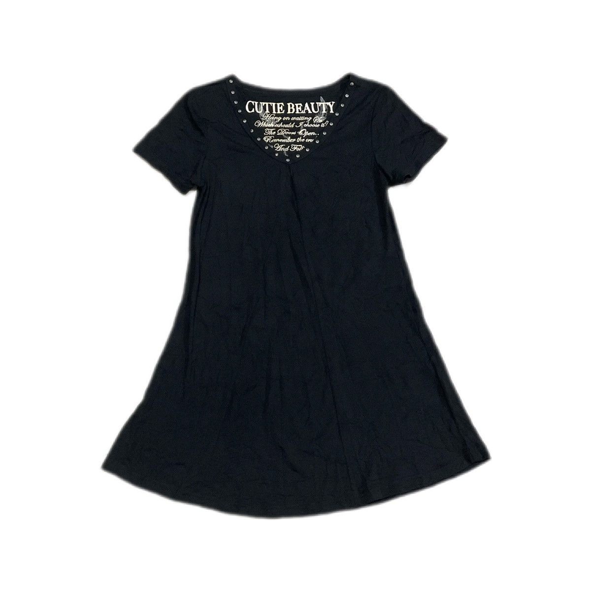 Hysteric Glamour × If Six Was Nine × Japanese Brand 🔥Sick Y2K Cutie Beauty Cross Stud Dress Shirt Goth Punk Size M / US 6-8 / IT 42-44 - 2 Thumbnail