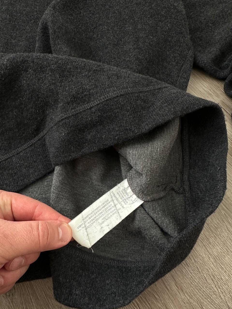 Armani × Vintage Vintage Armani Jeans Navy Gray Sweater Size US XL / EU 56 / 4 - 5 Thumbnail