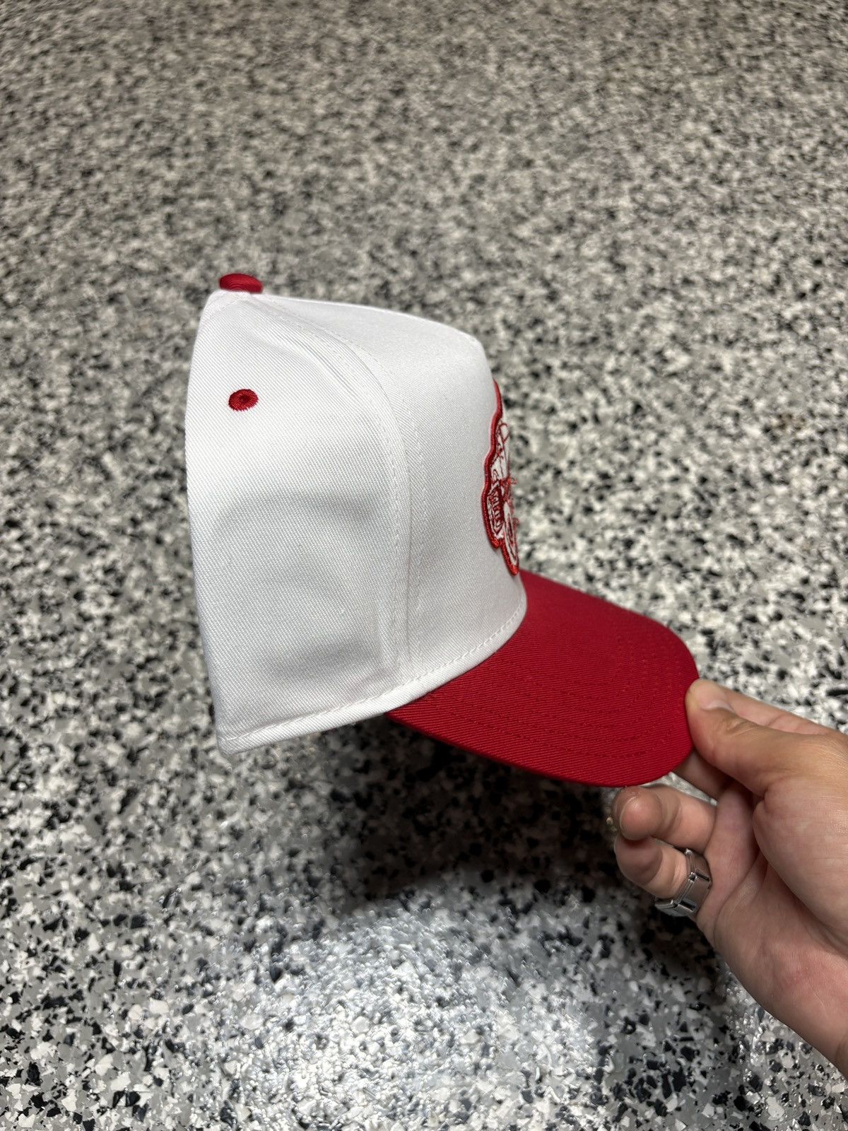 Billy Hill 2021 Billy Hill White/Red “Parts, S&S” Truckers Hat OSFM Size ONE SIZE - 4 Thumbnail