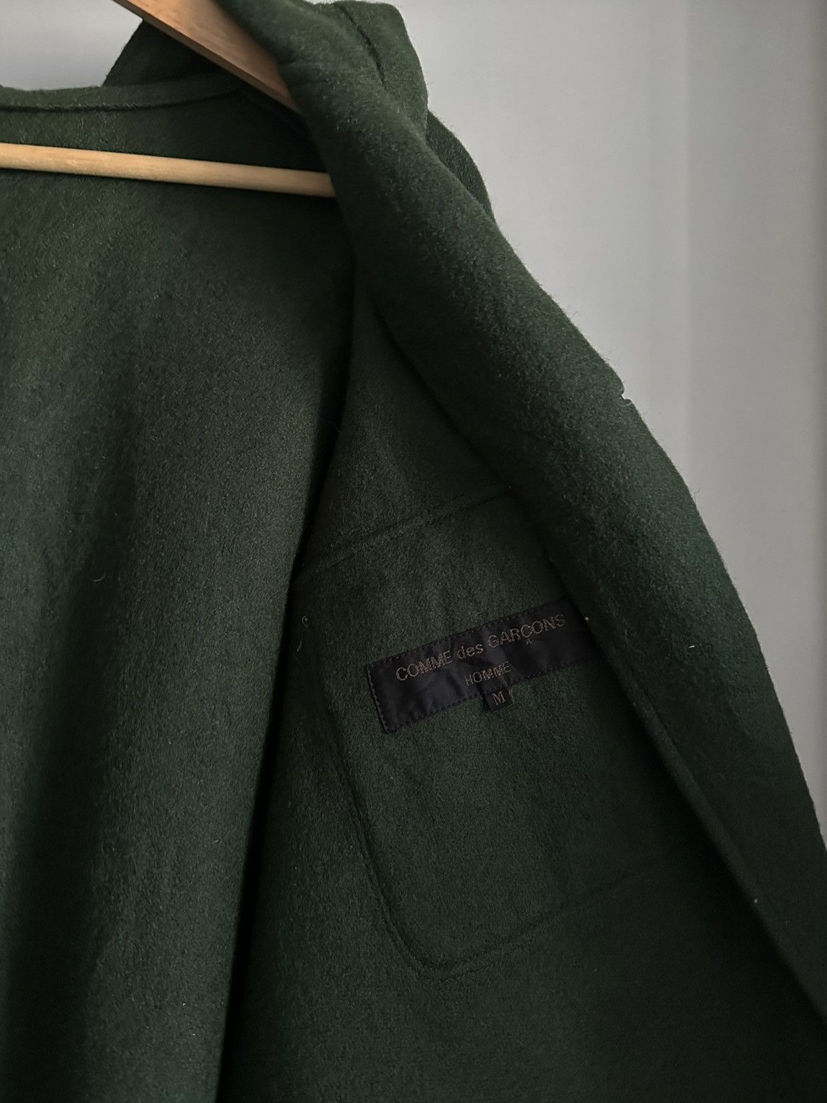 Comme des Garcons Homme AW1989 Comme des Garçons Wool Hooded Jacket Size US M / EU 48-50 / 2 - 6 Thumbnail