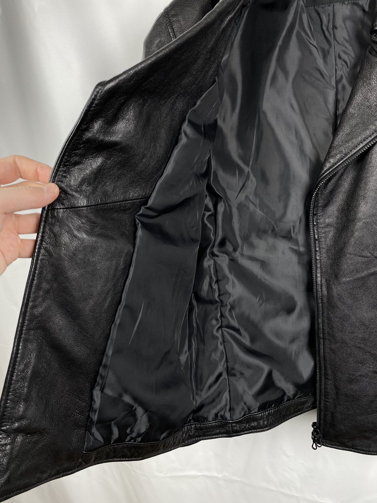 Japanese Brand × NANO universe Nano Universe Japan Goat Skin Biker Jacket Genuine Leather Size US M / EU 48-50 / 2 - 17 Thumbnail