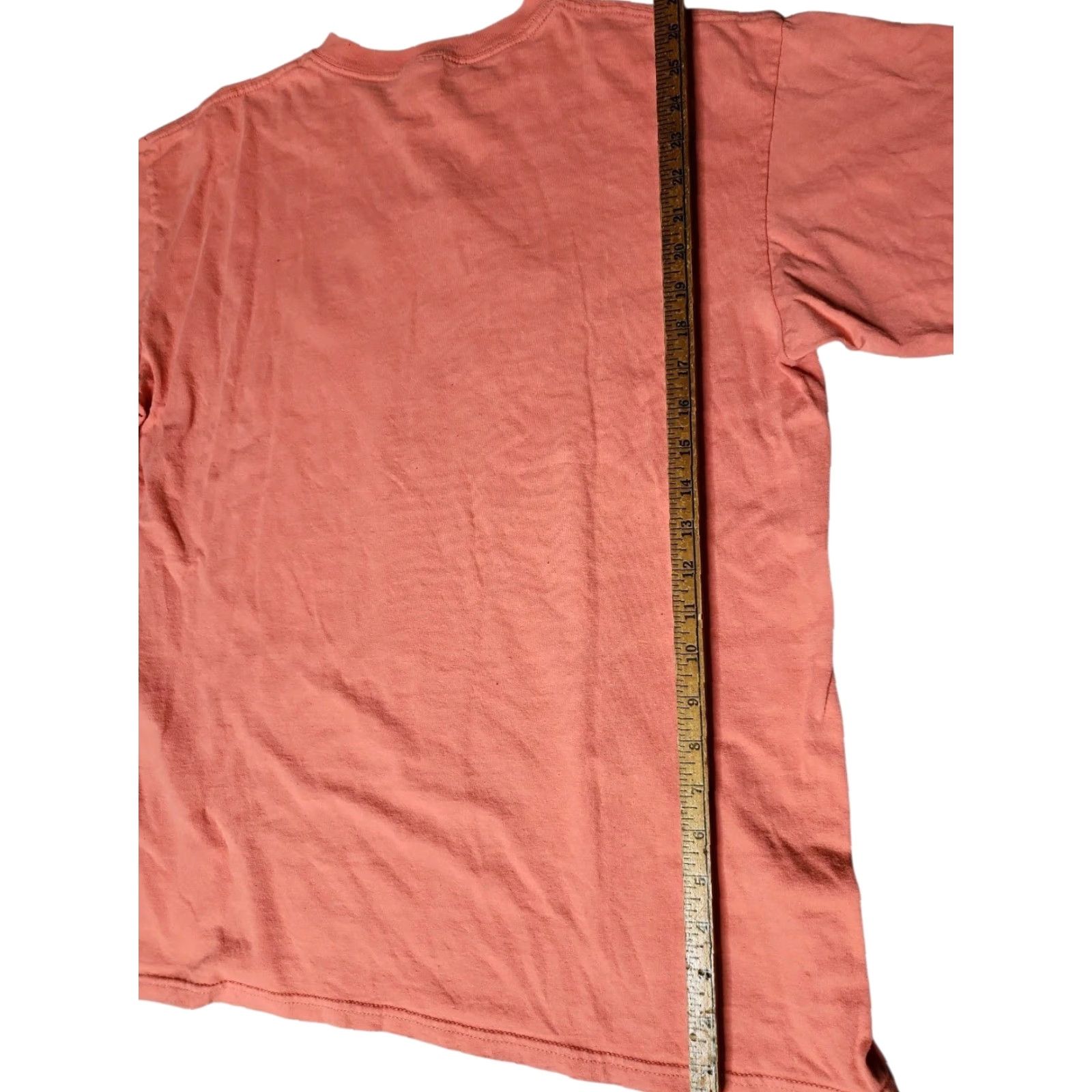 Anvil VINTAGE Mens T-Shirt 90s Made in El Salvador Embroidered Souvenir Made in Madeira Beach FL Orange Large Size US L / EU 52-54 / 3 - 4 Thumbnail