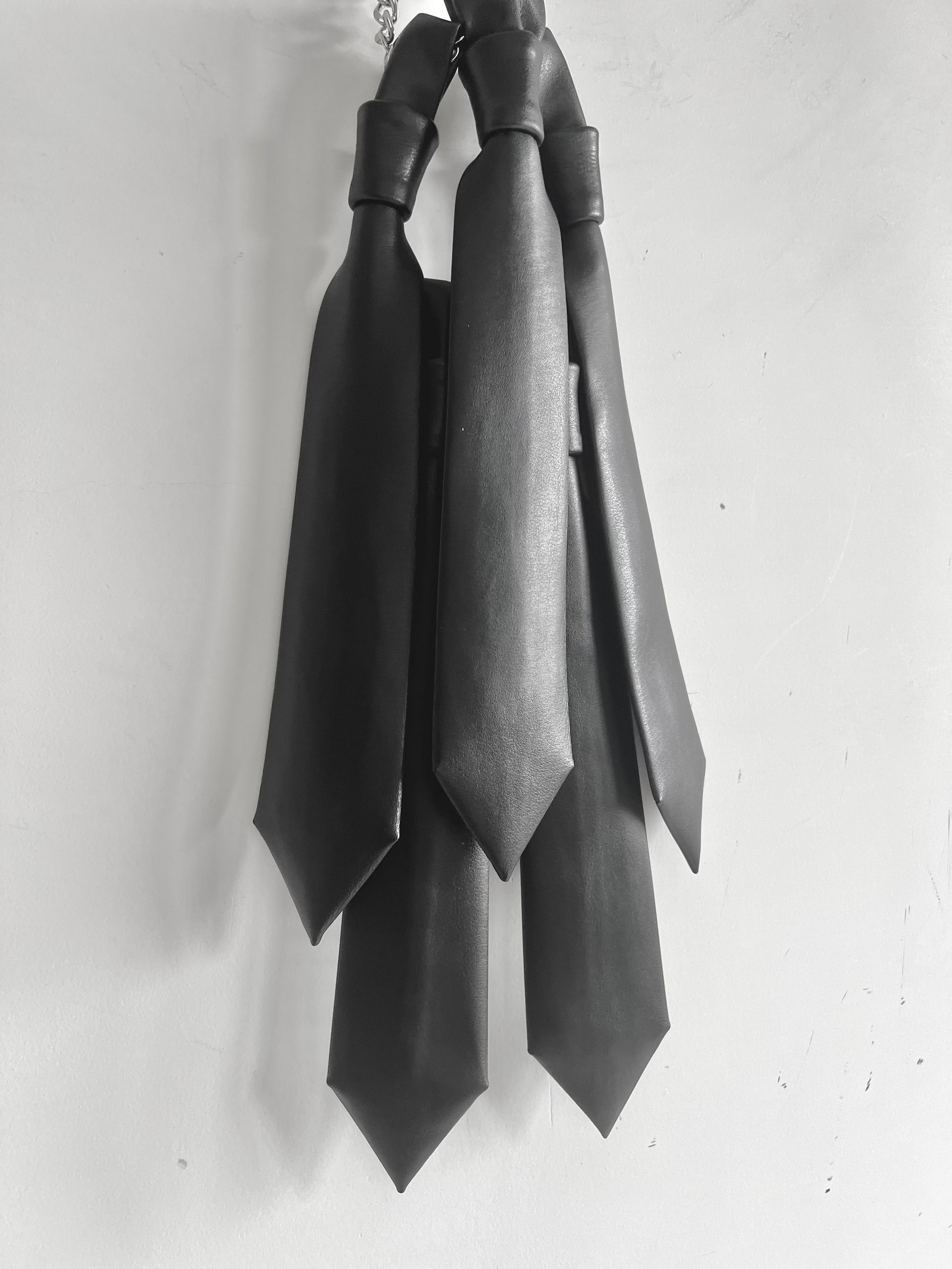 Noir Kei Ninomiya Noir Kei Ninomiya - Leather Multiple Necktie necklace black Size ONE SIZE - 11 Thumbnail