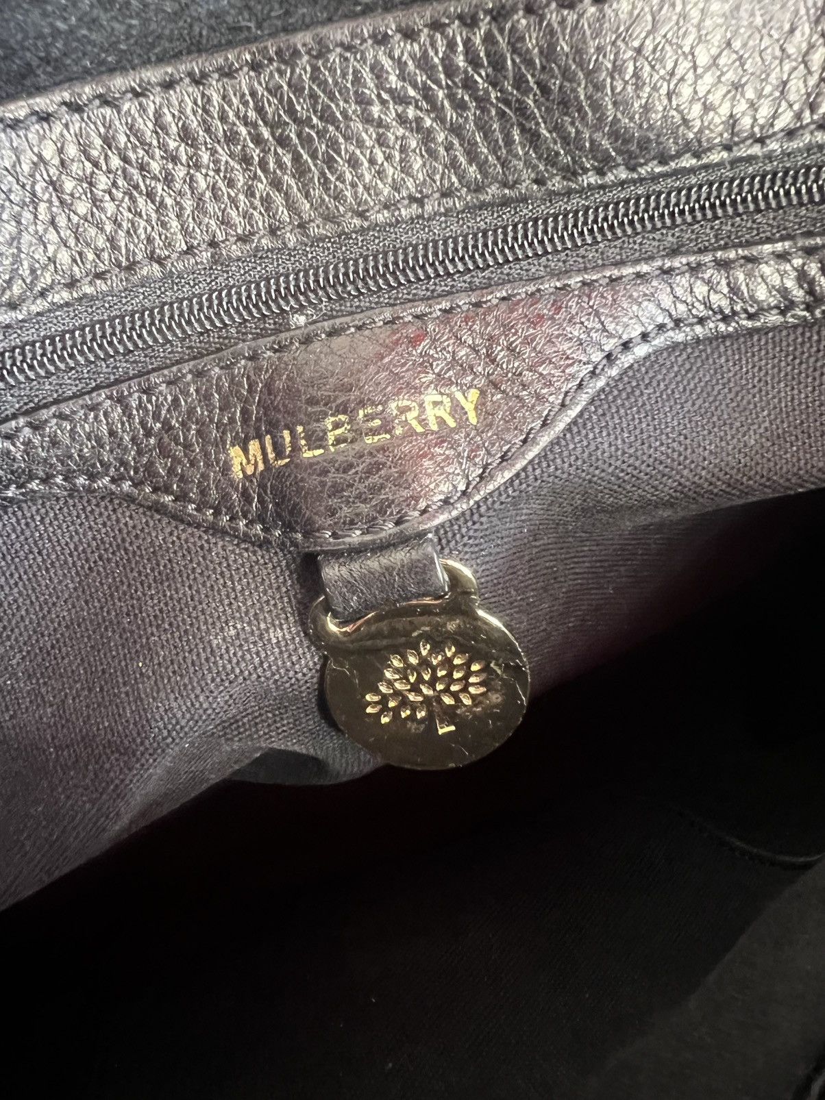 Mulberry Mulberry Tessie Black Leather Crossbody Bag Size ONE SIZE - 10 Thumbnail