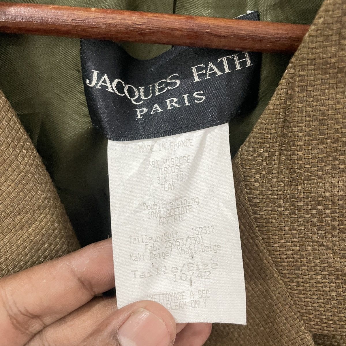 Other Vintage 90s Jacques Fath Paris Jacket Size L / US 10 / IT 46 - 5 Thumbnail