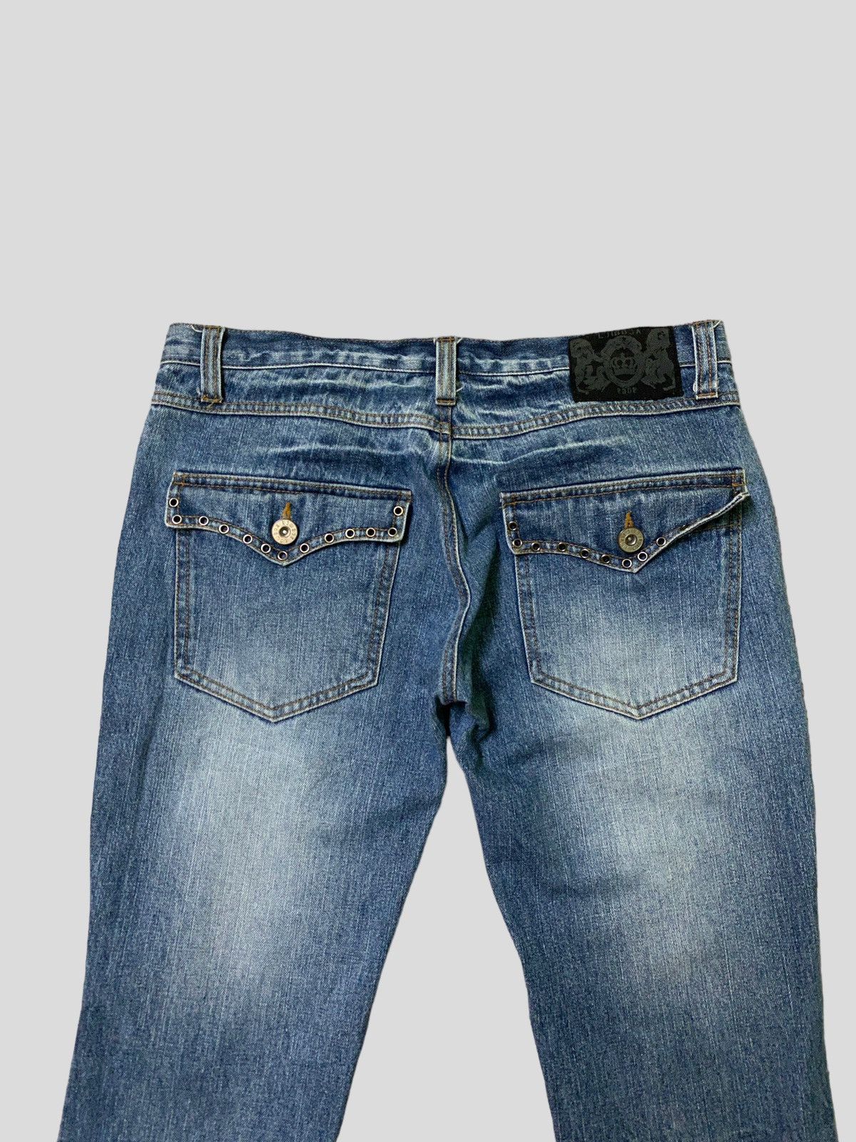 Hysteric Glamour Flare Lowbox Muddy Wash Claw Marks Boot Cut Denim Size US 32 / EU 48 - 10 Thumbnail