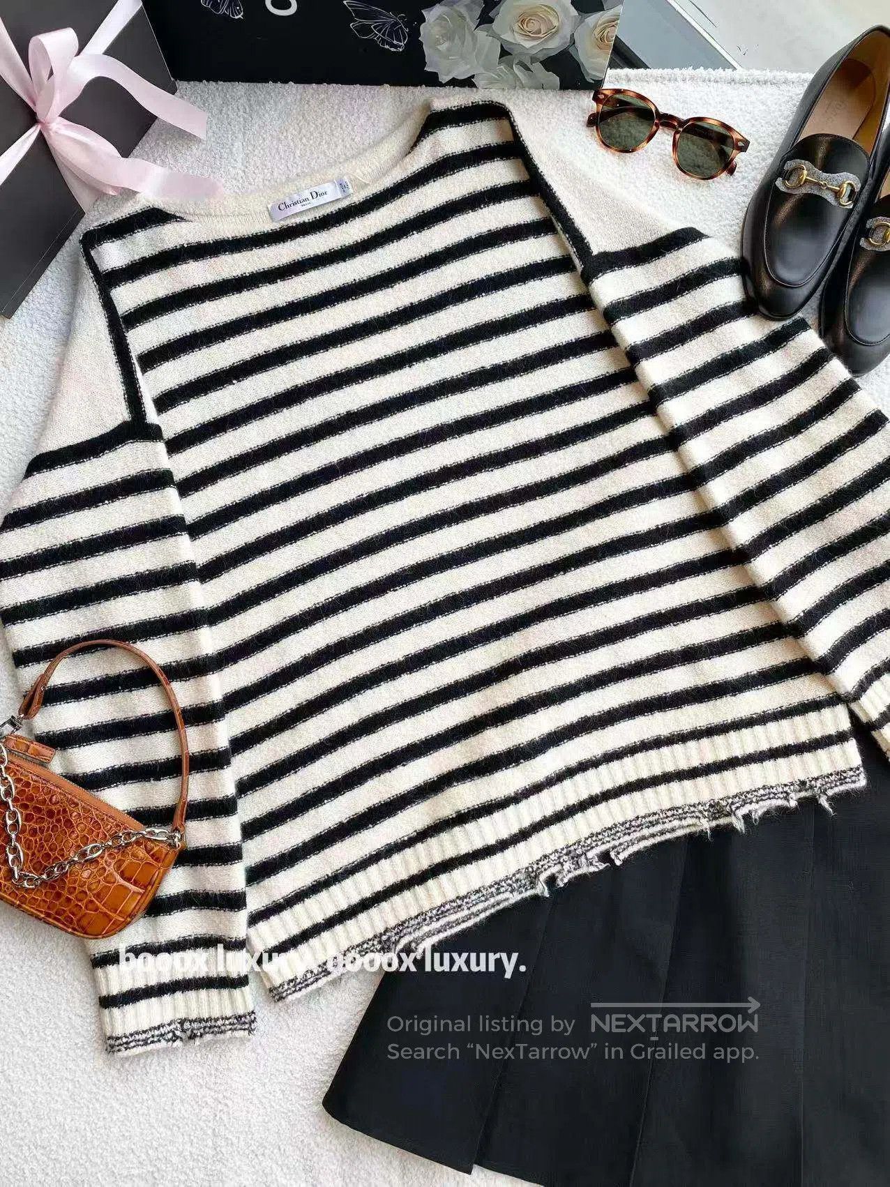 Dior Dior Black and white logo sweater| Size XXS / US 00 / IT 34 - 1 Thumbnail
