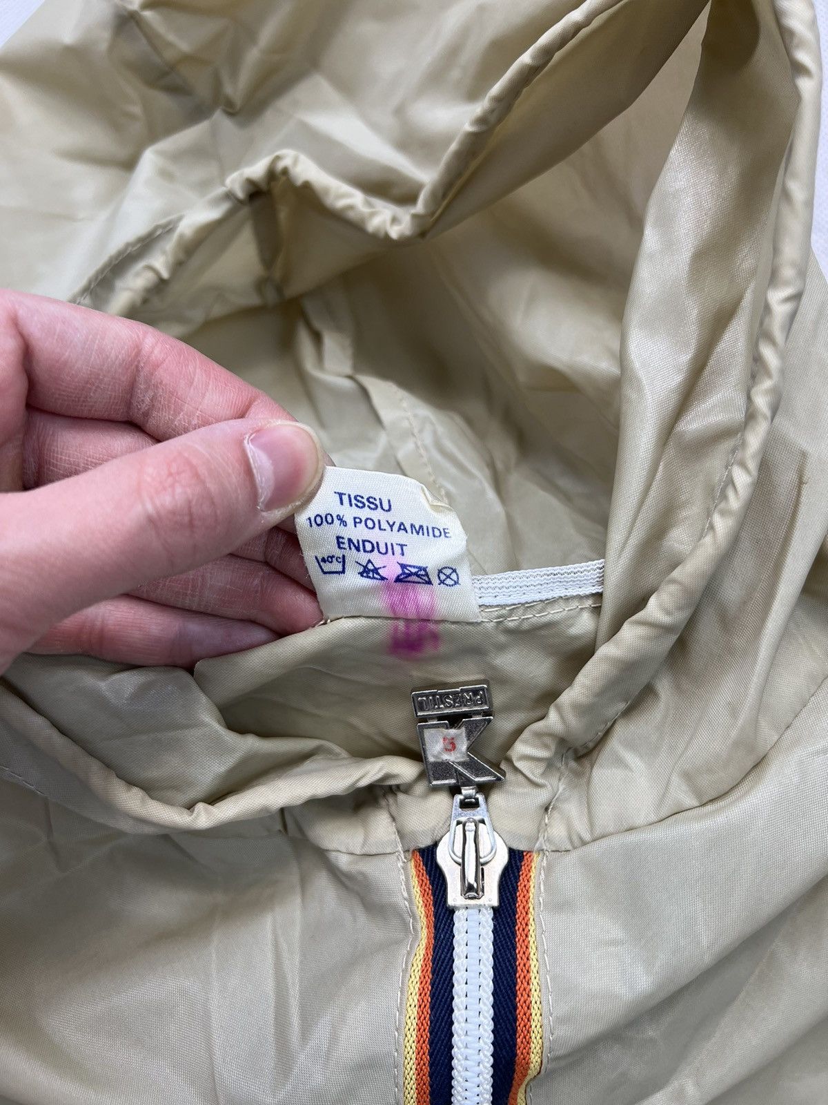K-Way Rain Jacket Kway Vintage 90’s Zipped Size US M / EU 48-50 / 2 - 4 Thumbnail