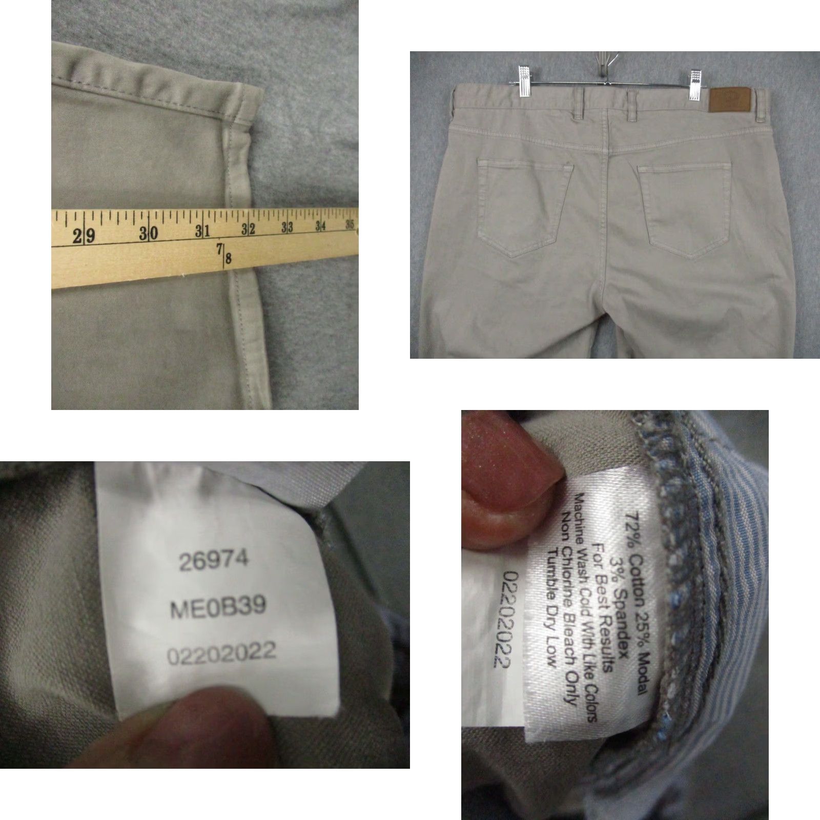 Peter Millar Peter Millar Crown Pants 40x32 Brown Golf Stretch Ultimate Sateen Pants Mens Regular Medium? Size US 40 / EU 56 - 8 Thumbnail