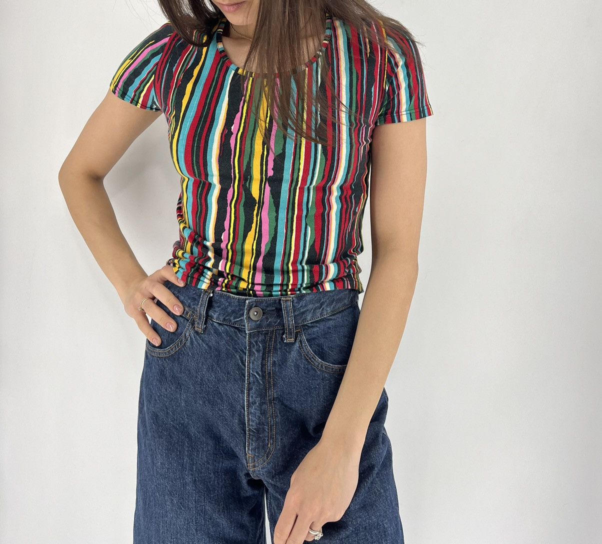 Kenzo Vintage Kenzo Striped Womens Japanese brand Size M Size M / US 6-8 / IT 42-44 - 2 Thumbnail
